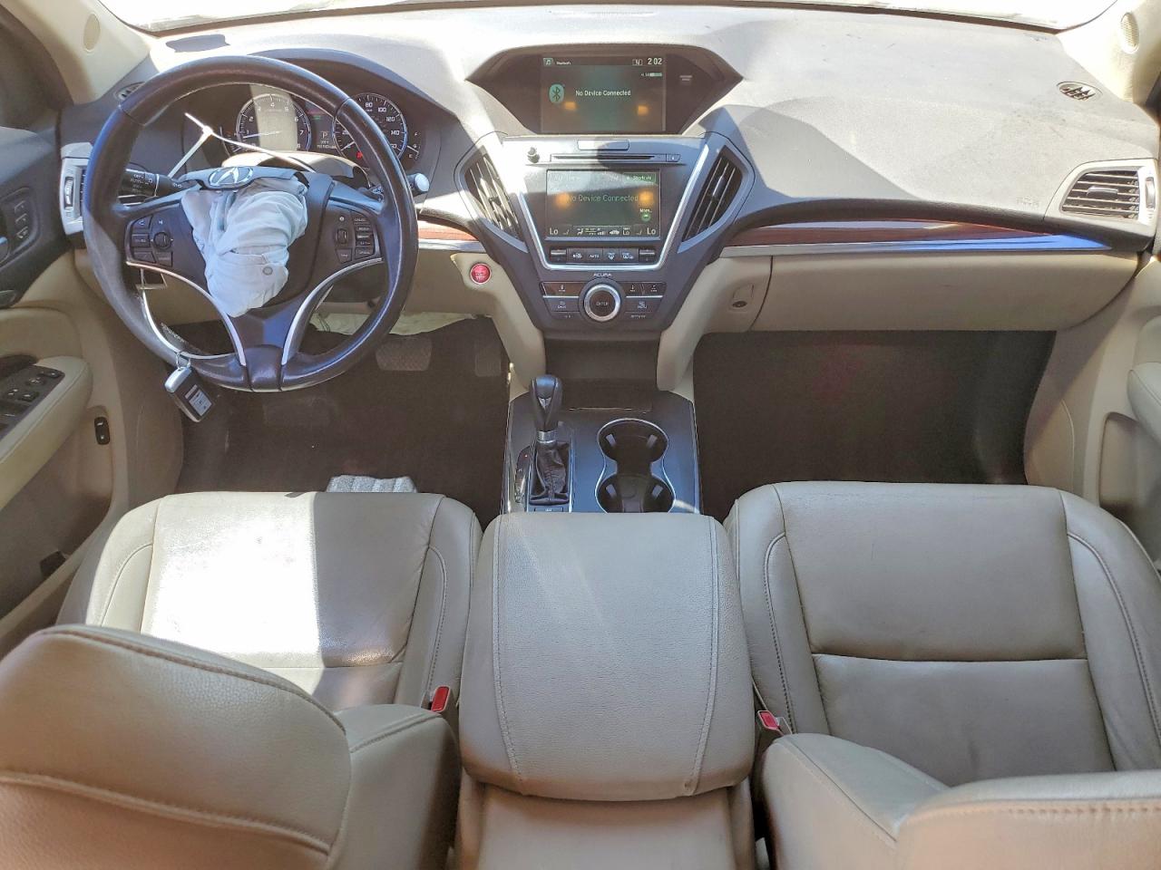 2015 Acura Mdx White vin: 5FRYD3H20FB001589