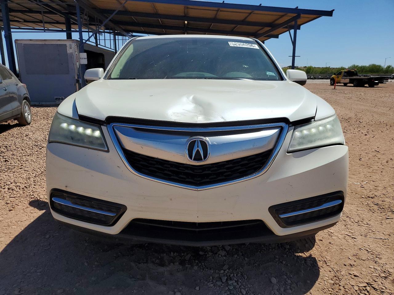 2015 Acura Mdx White vin: 5FRYD3H20FB001589