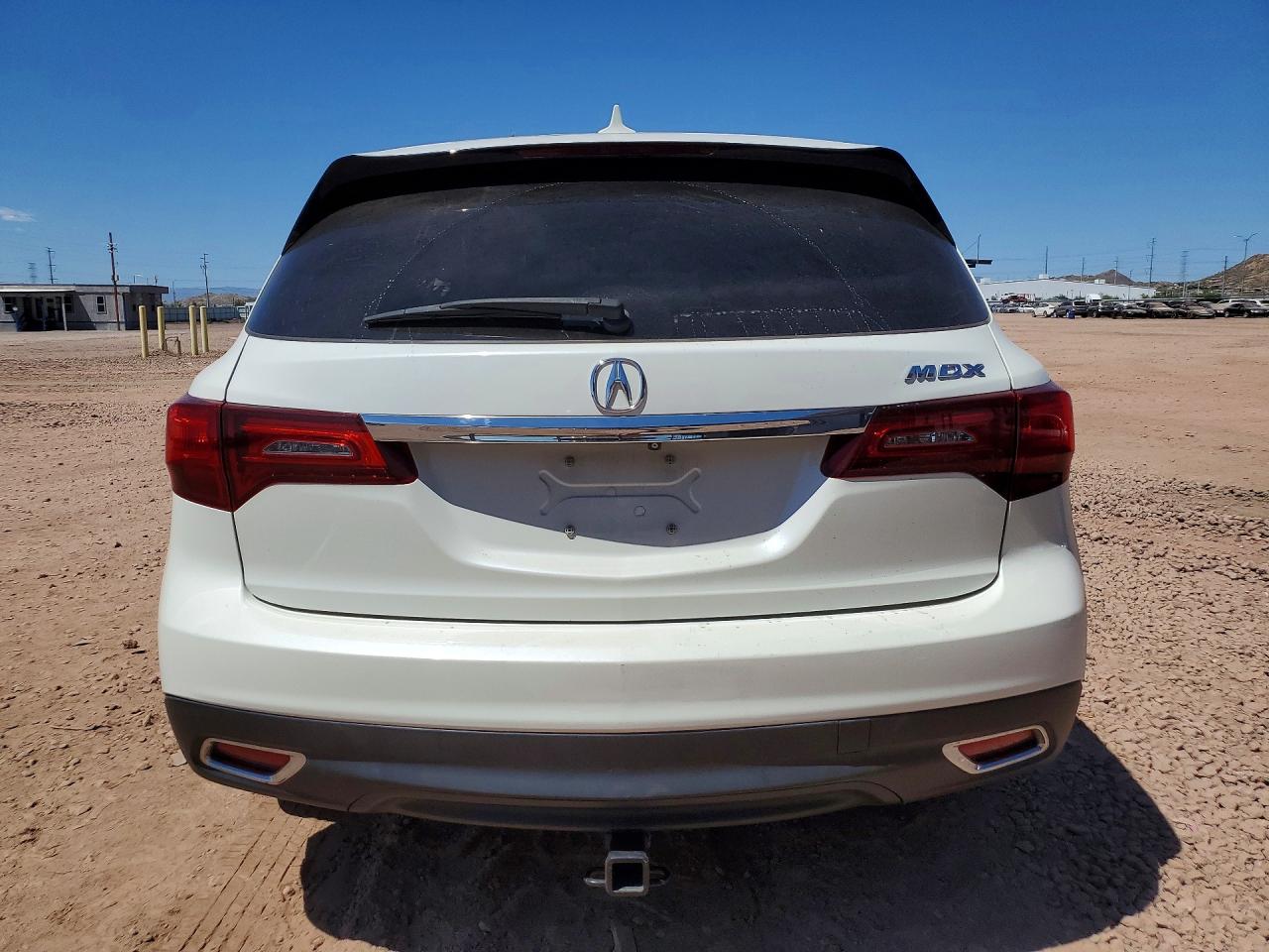 2015 Acura Mdx White vin: 5FRYD3H20FB001589