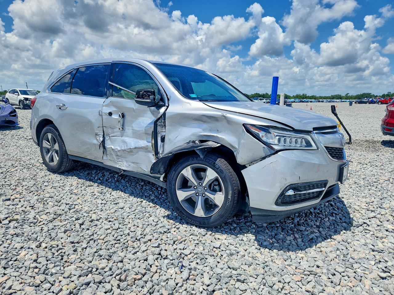 2014 Acura Mdx Серый vin: 5FRYD3H21EB006122