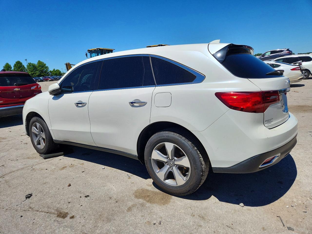 2014 Acura Mdx White vin: 5FRYD3H23EB010401