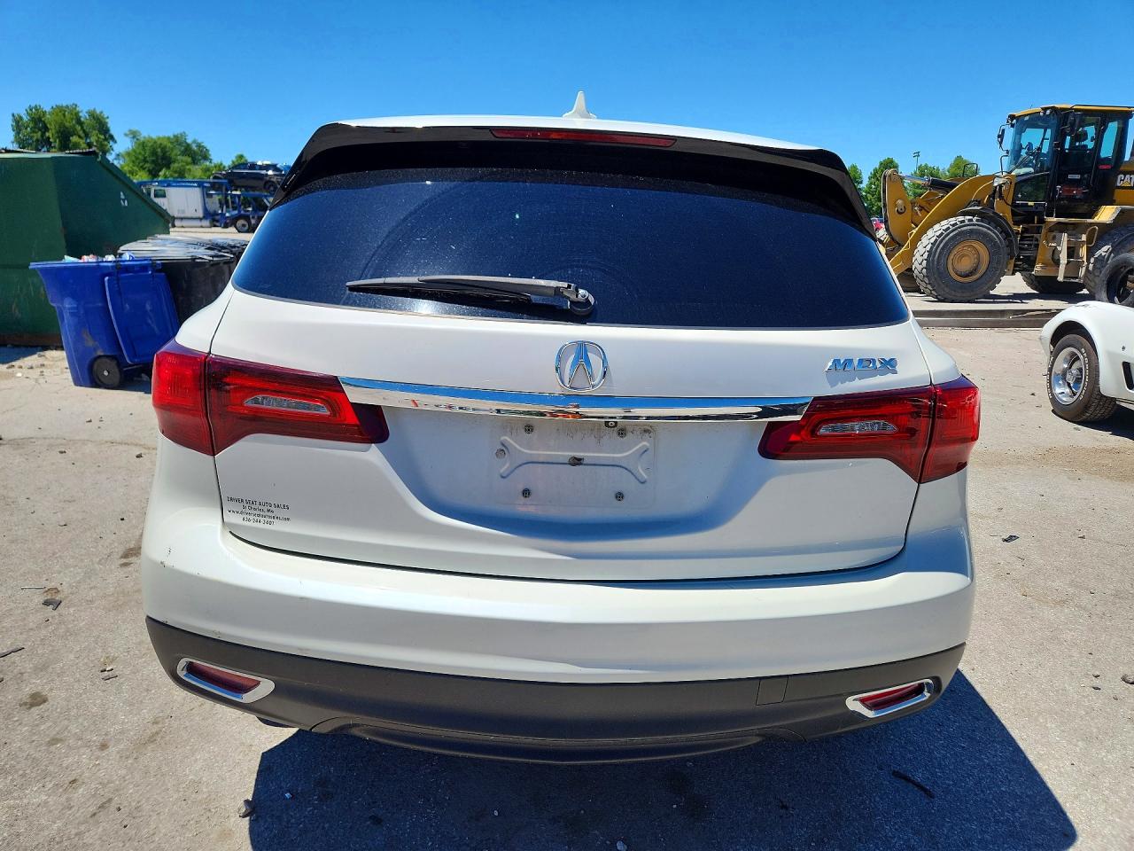 2014 Acura Mdx White vin: 5FRYD3H23EB010401