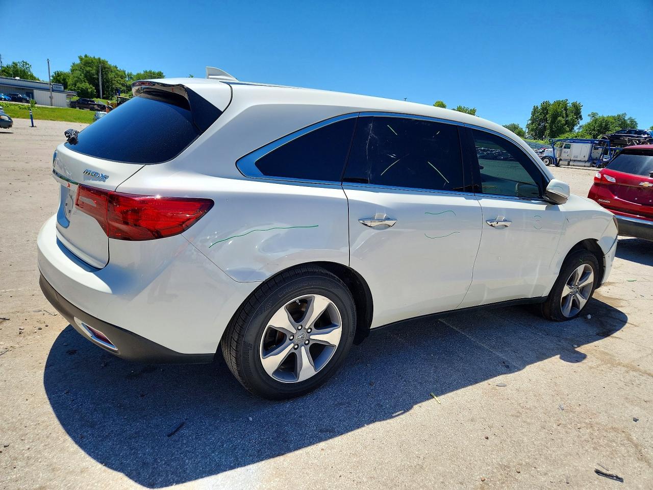 2014 Acura Mdx White vin: 5FRYD3H23EB010401