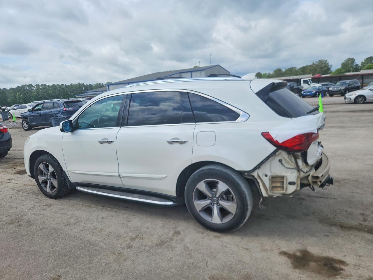 2014 Acura Mdx White vin: 5FRYD3H23EB013296