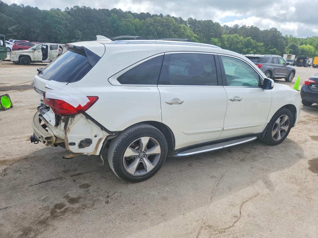 2014 Acura Mdx White vin: 5FRYD3H23EB013296
