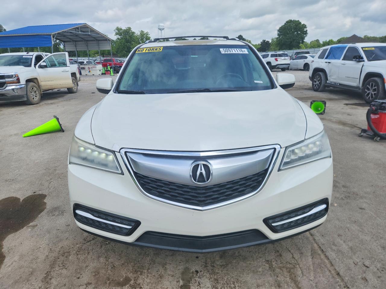 2014 Acura Mdx White vin: 5FRYD3H23EB013296