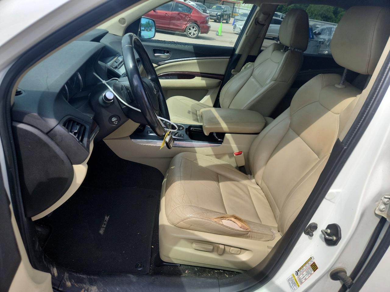 2014 Acura Mdx White vin: 5FRYD3H23EB013296