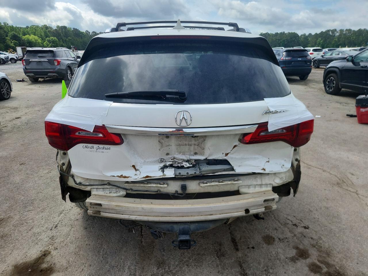 2014 Acura Mdx White vin: 5FRYD3H23EB013296