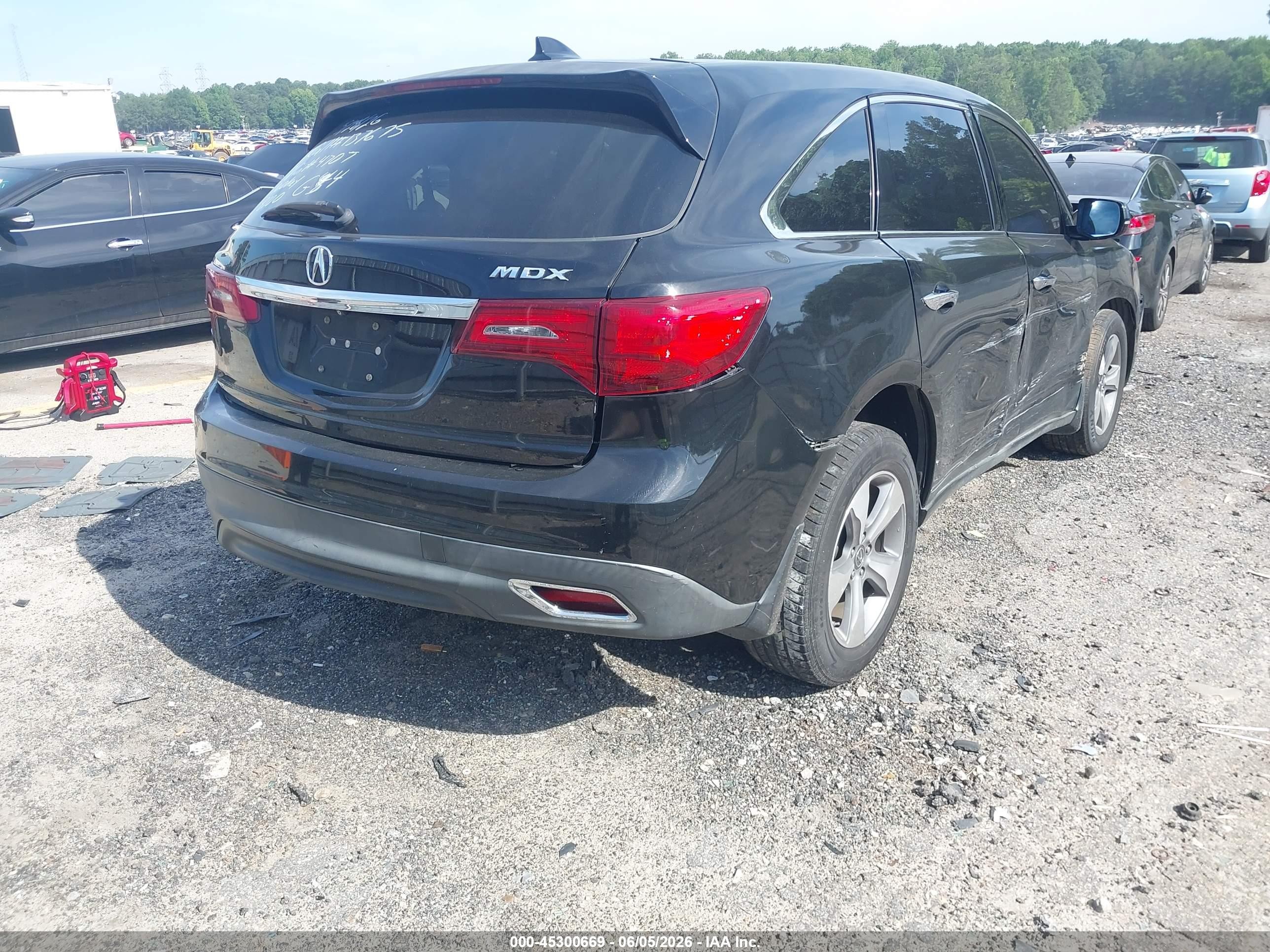2014 Acura Mdx Black vin: 5FRYD3H23EB014707
