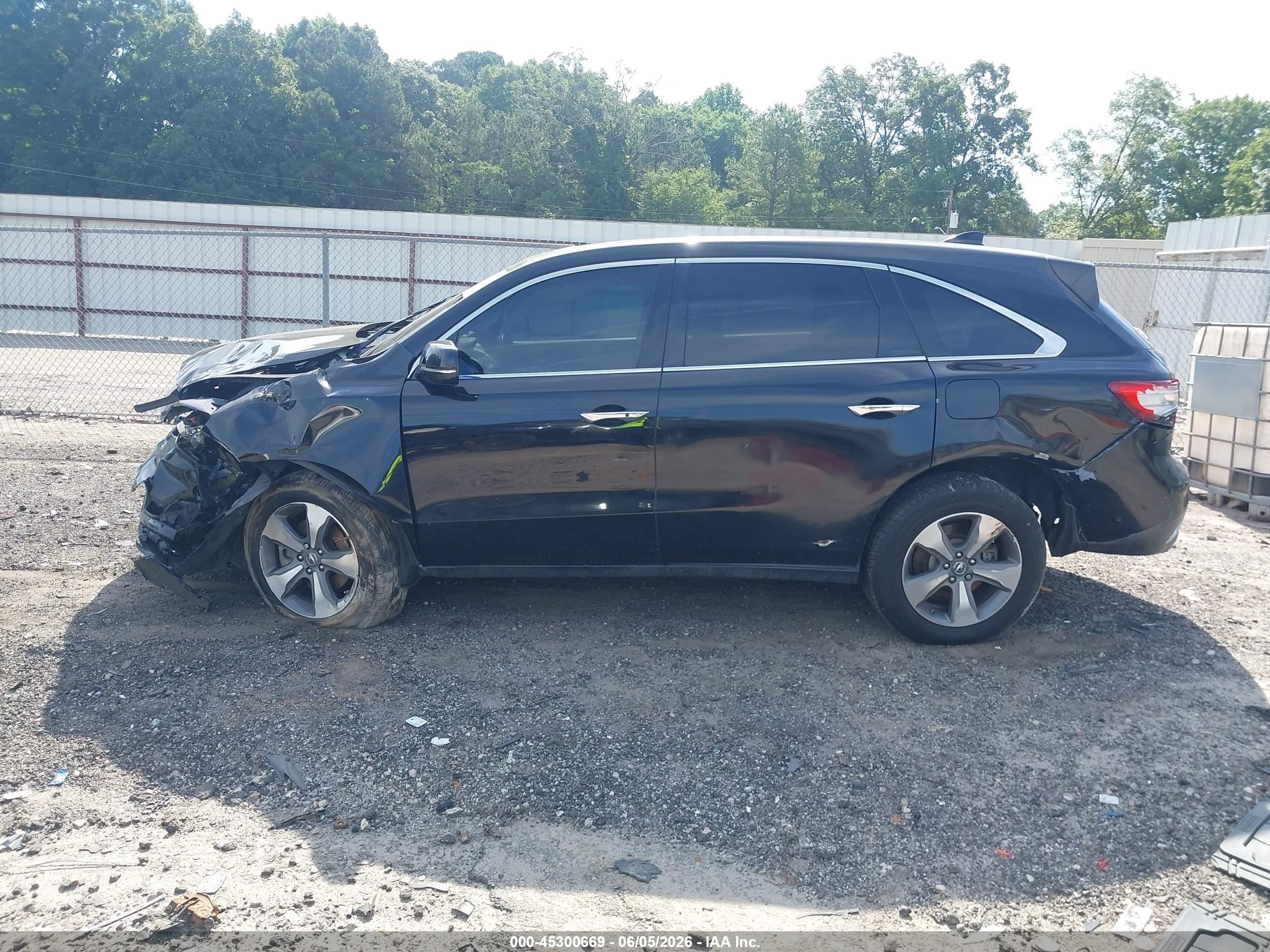 2014 Acura Mdx Black vin: 5FRYD3H23EB014707