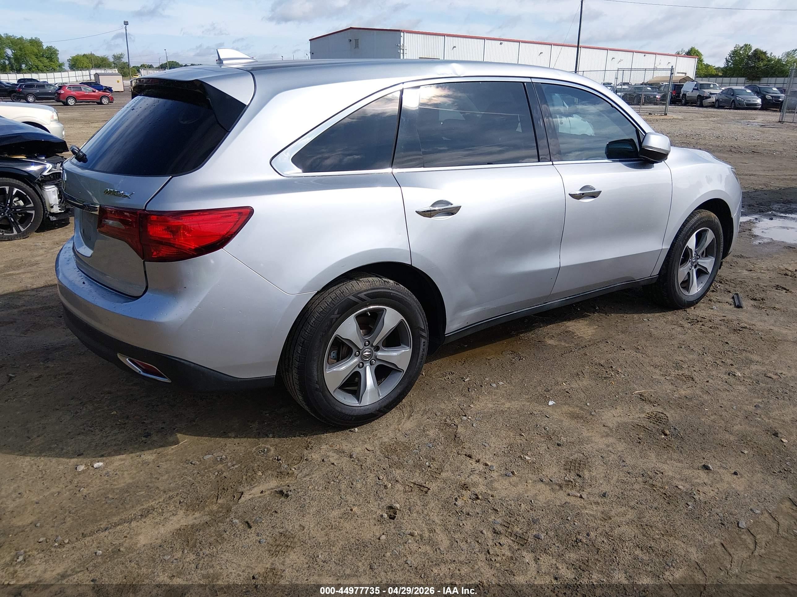 2014 Acura Mdx   Silver vin: 5FRYD3H24EB015509