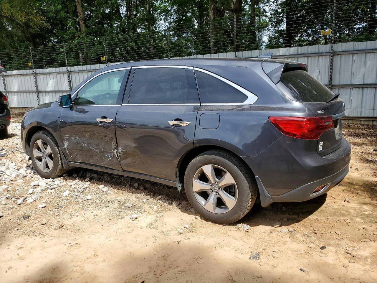 2014 Acura Mdx Gray vin: 5FRYD3H25EB011565