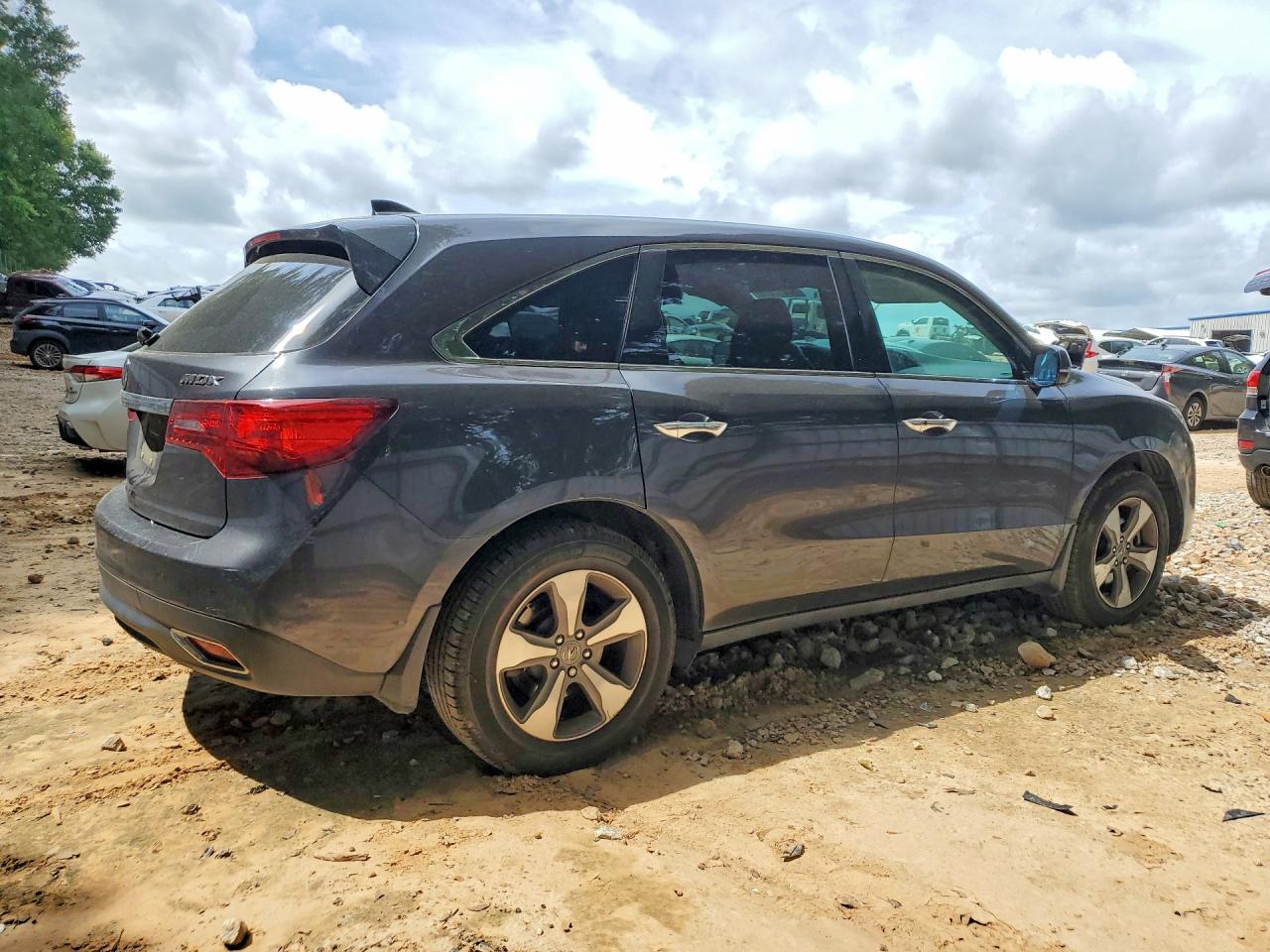 2014 Acura Mdx Gray vin: 5FRYD3H25EB011565