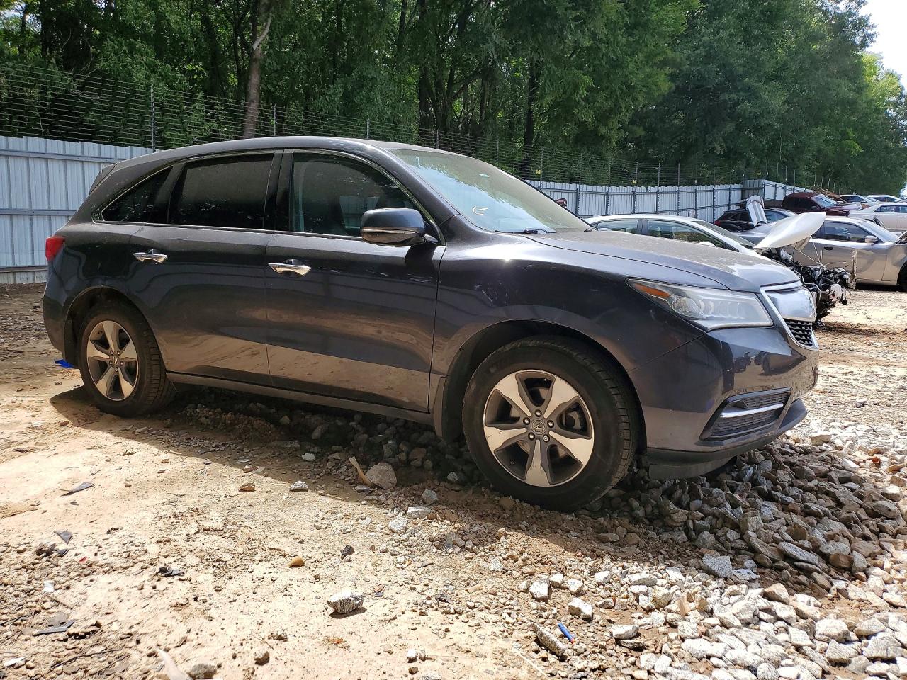 2014 Acura Mdx Gray vin: 5FRYD3H25EB011565