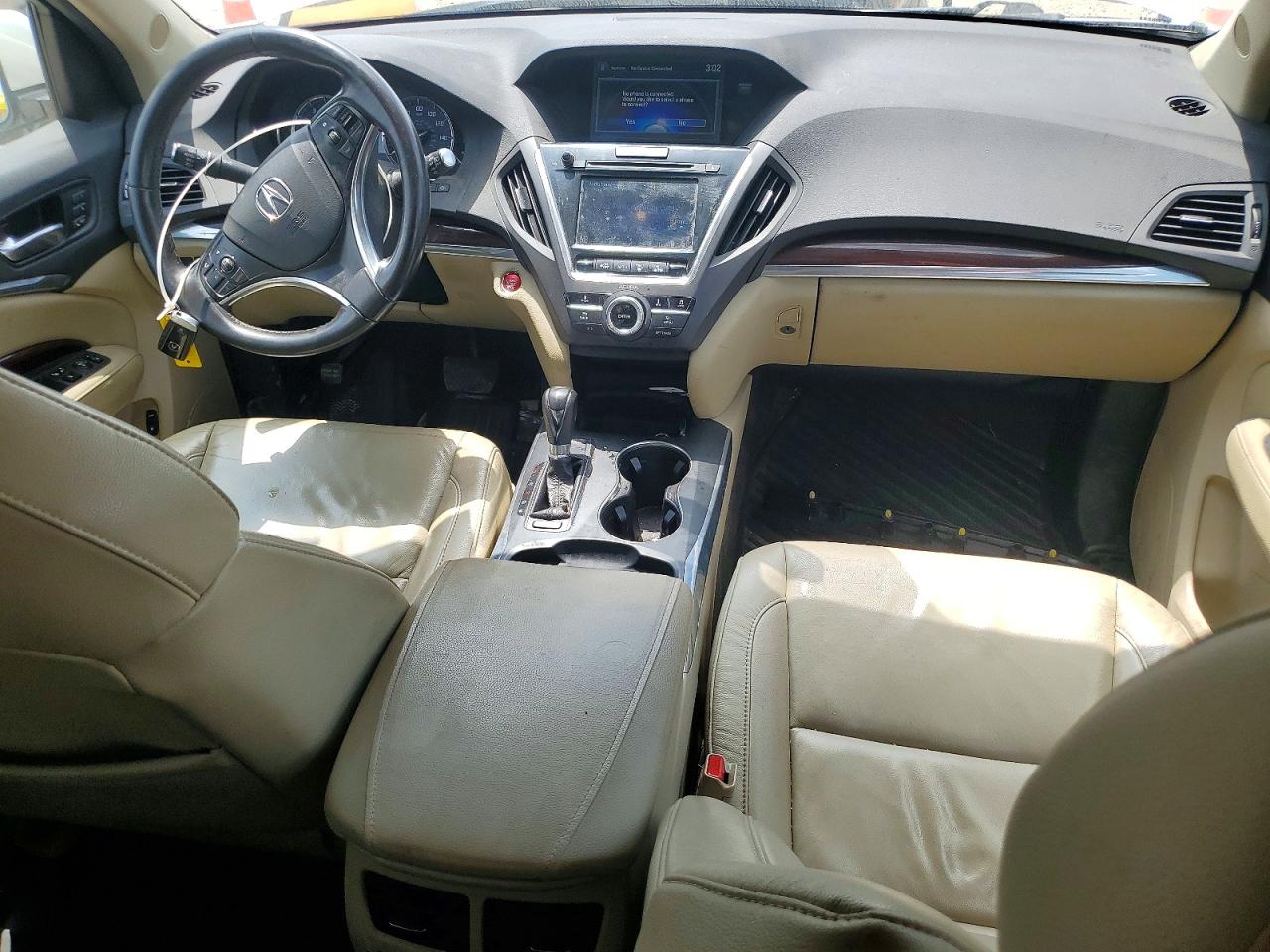 2015 Acura Mdx White vin: 5FRYD3H25FB005086