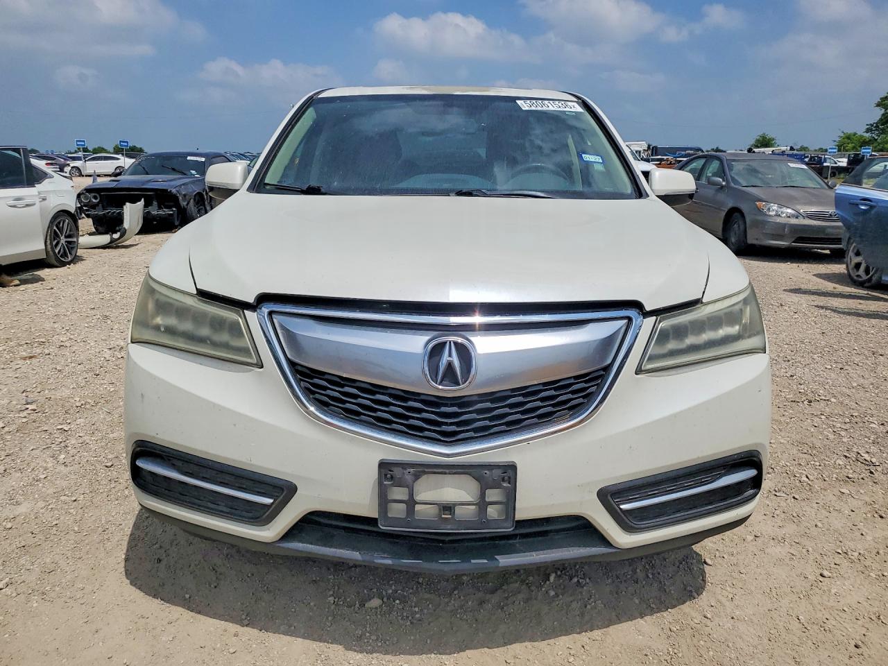 2015 Acura Mdx White vin: 5FRYD3H25FB005086