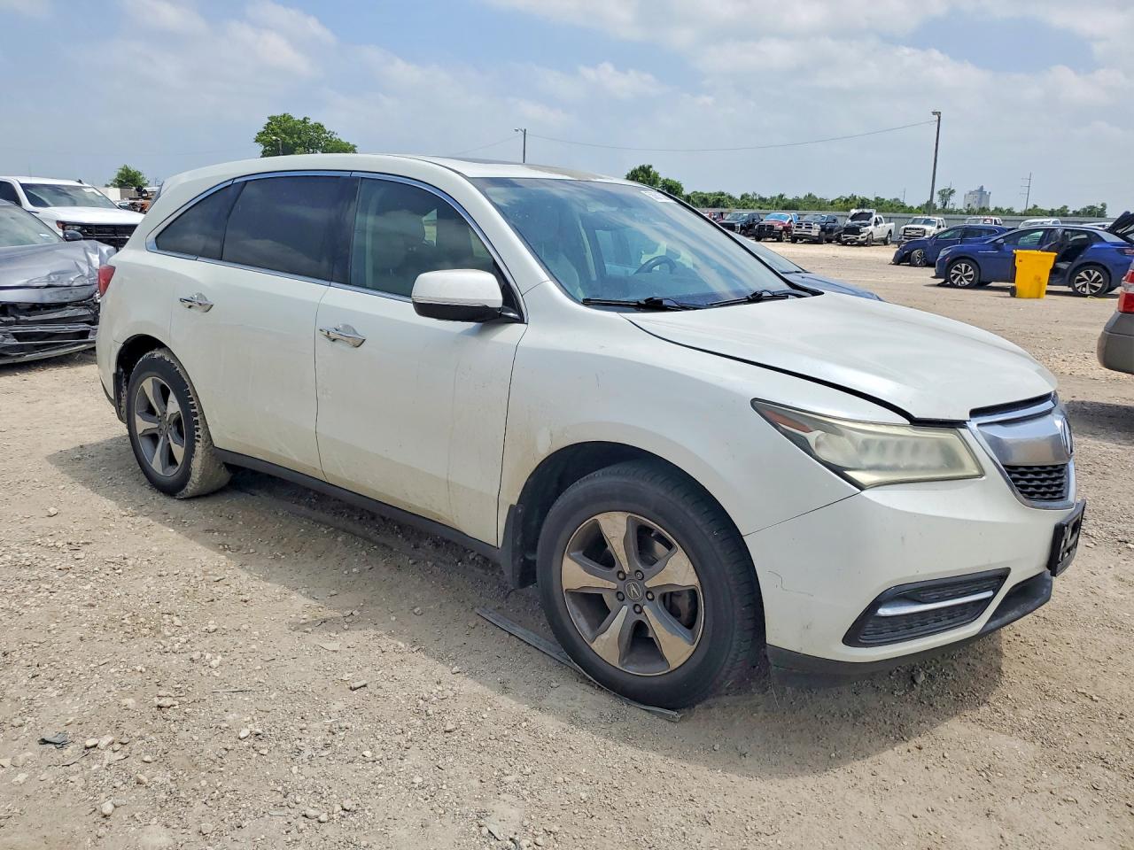 2015 Acura Mdx White vin: 5FRYD3H25FB005086
