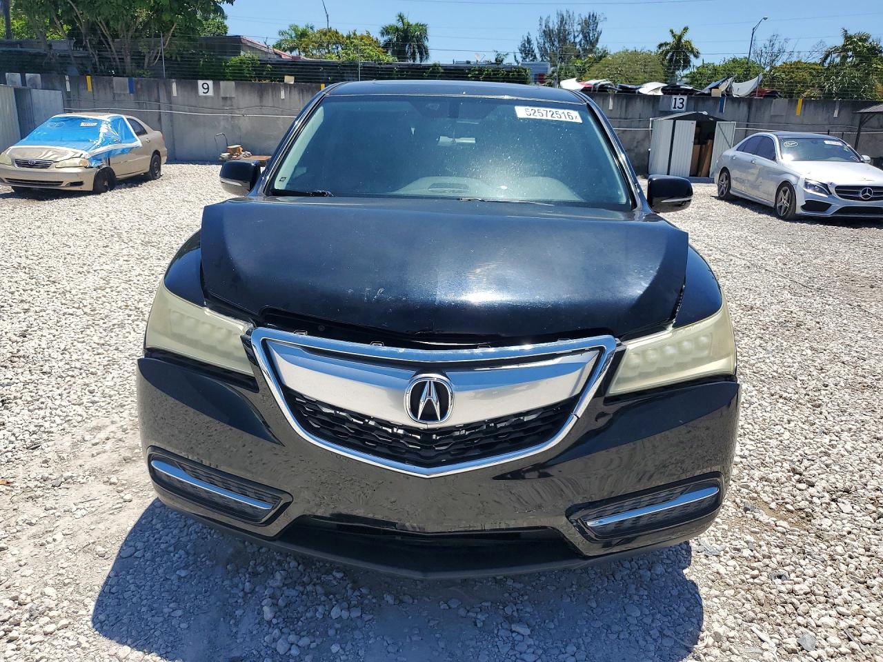 2015 Acura Mdx Black vin: 5FRYD3H25FB013592