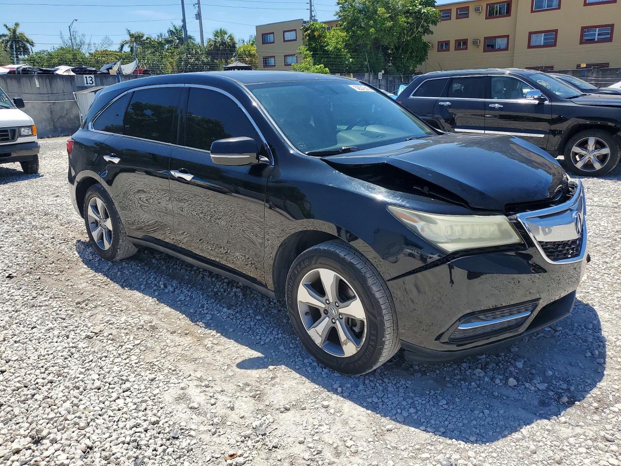 2015 Acura Mdx Black vin: 5FRYD3H25FB013592