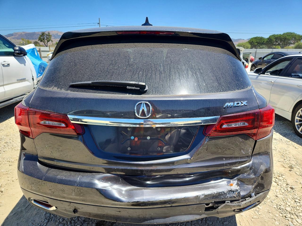 2015 Acura Mdx Черный vin: 5FRYD3H25FB014256