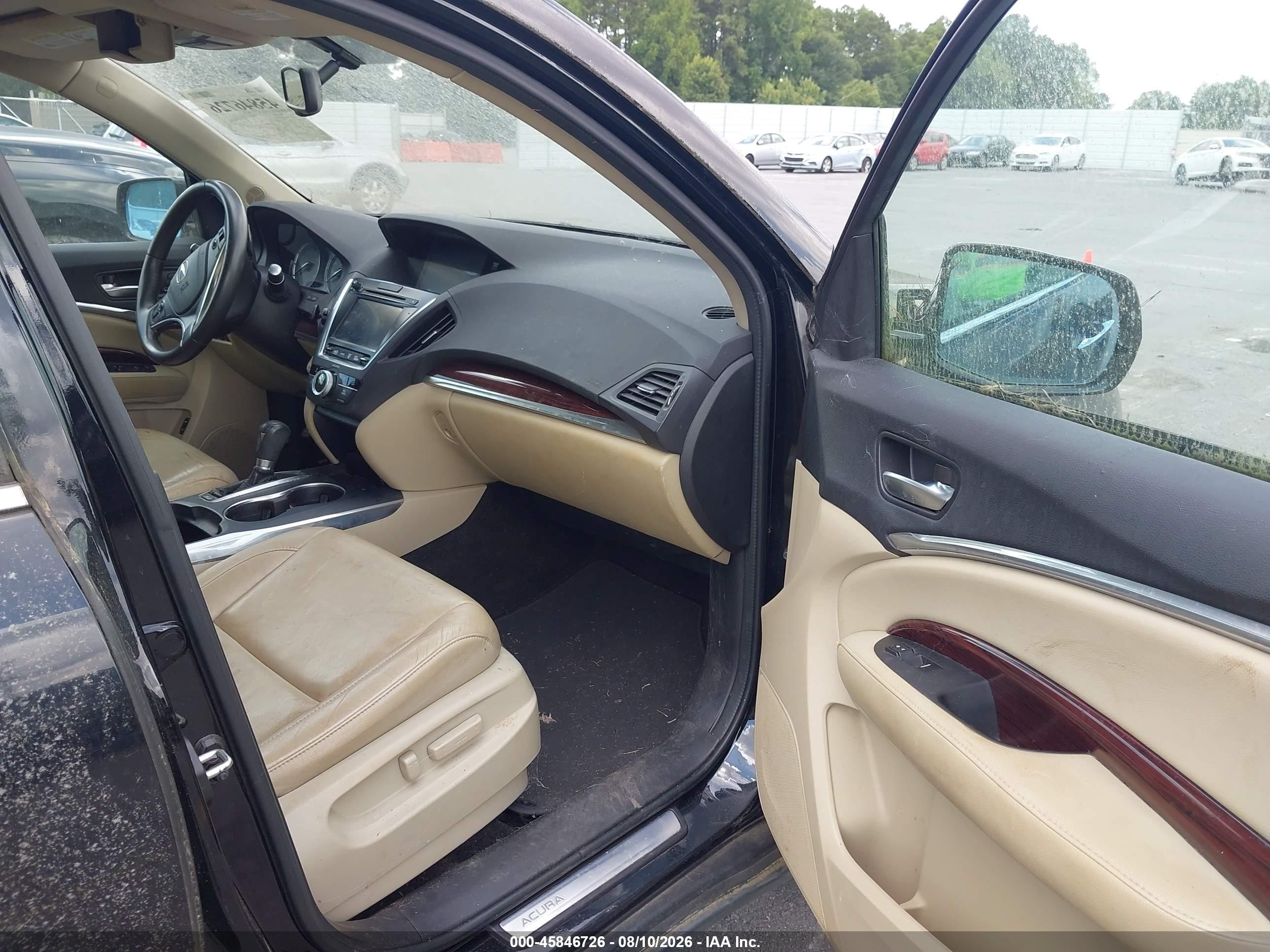 2014 Acura Mdx   Black vin: 5FRYD3H26EB019920