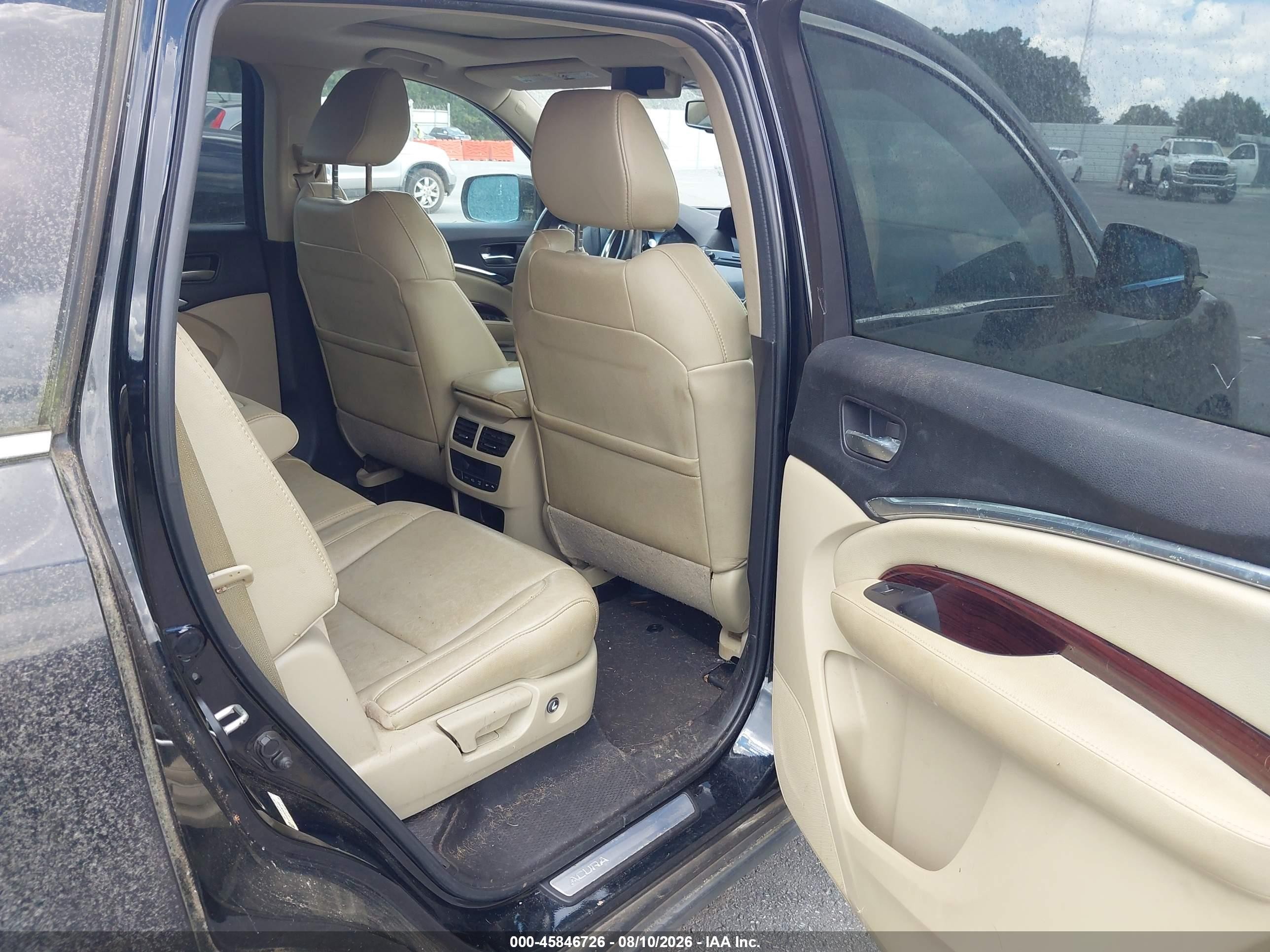 2014 Acura Mdx   Black vin: 5FRYD3H26EB019920