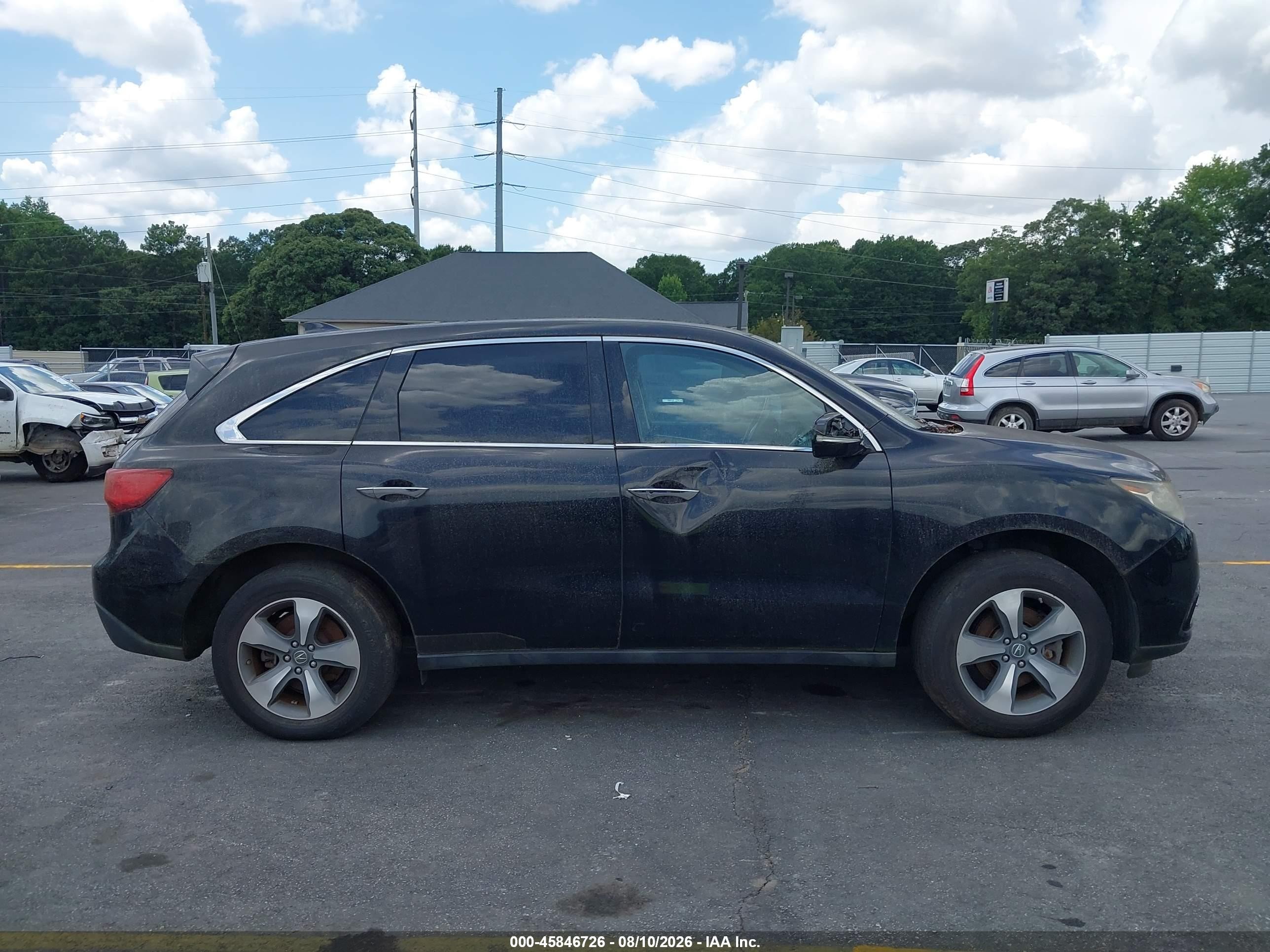 2014 Acura Mdx   Black vin: 5FRYD3H26EB019920