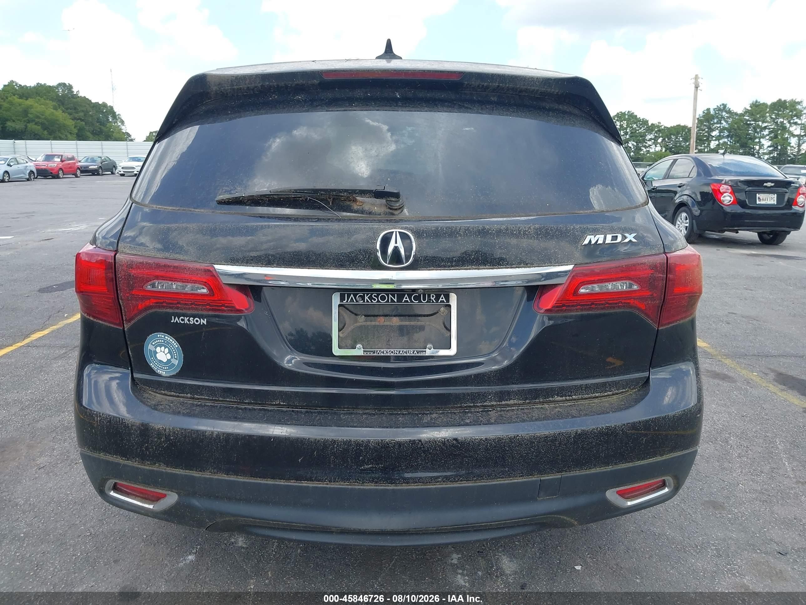 2014 Acura Mdx   Black vin: 5FRYD3H26EB019920
