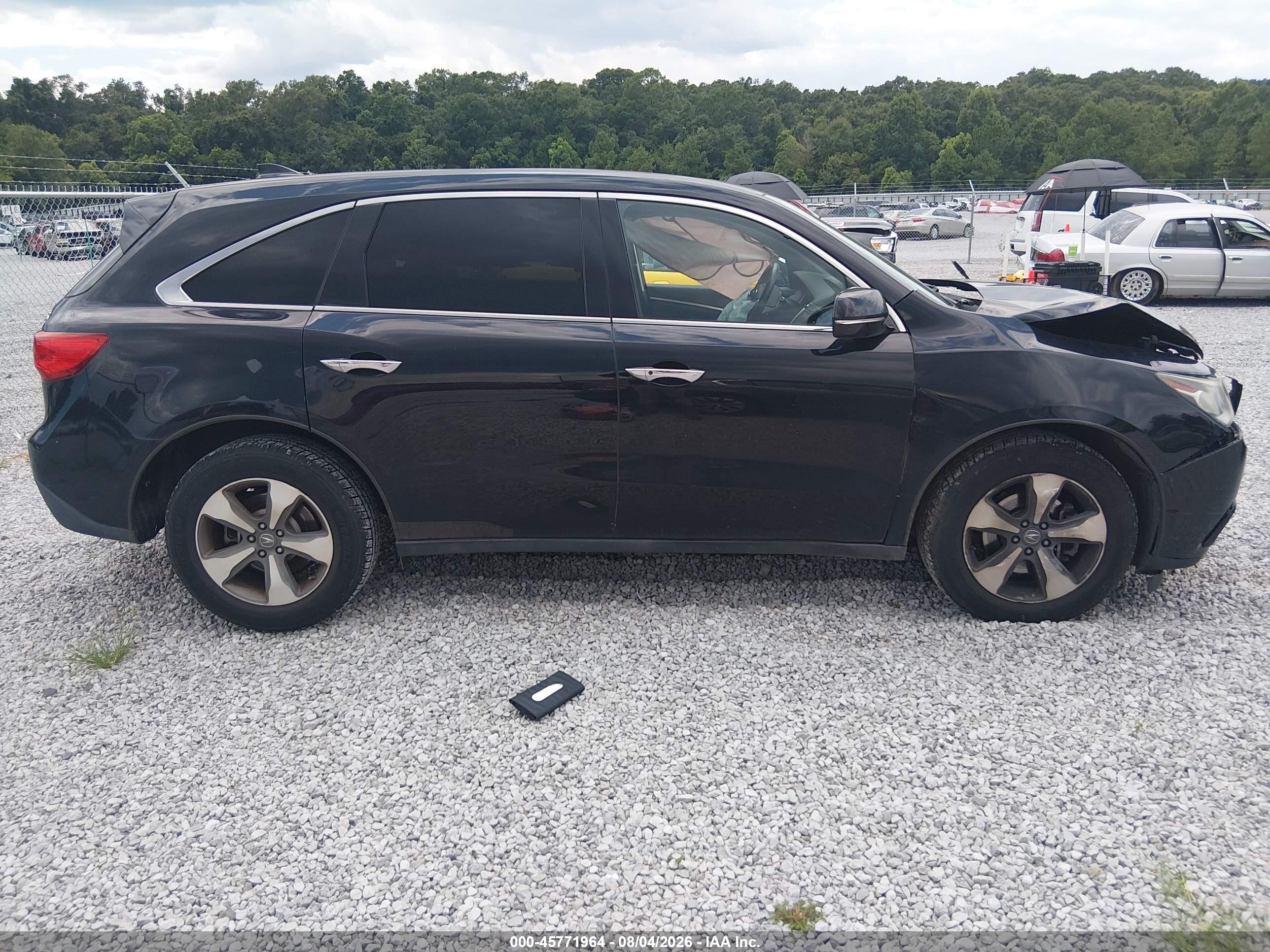 2014 Acura Mdx   Black vin: 5FRYD3H27EB001331