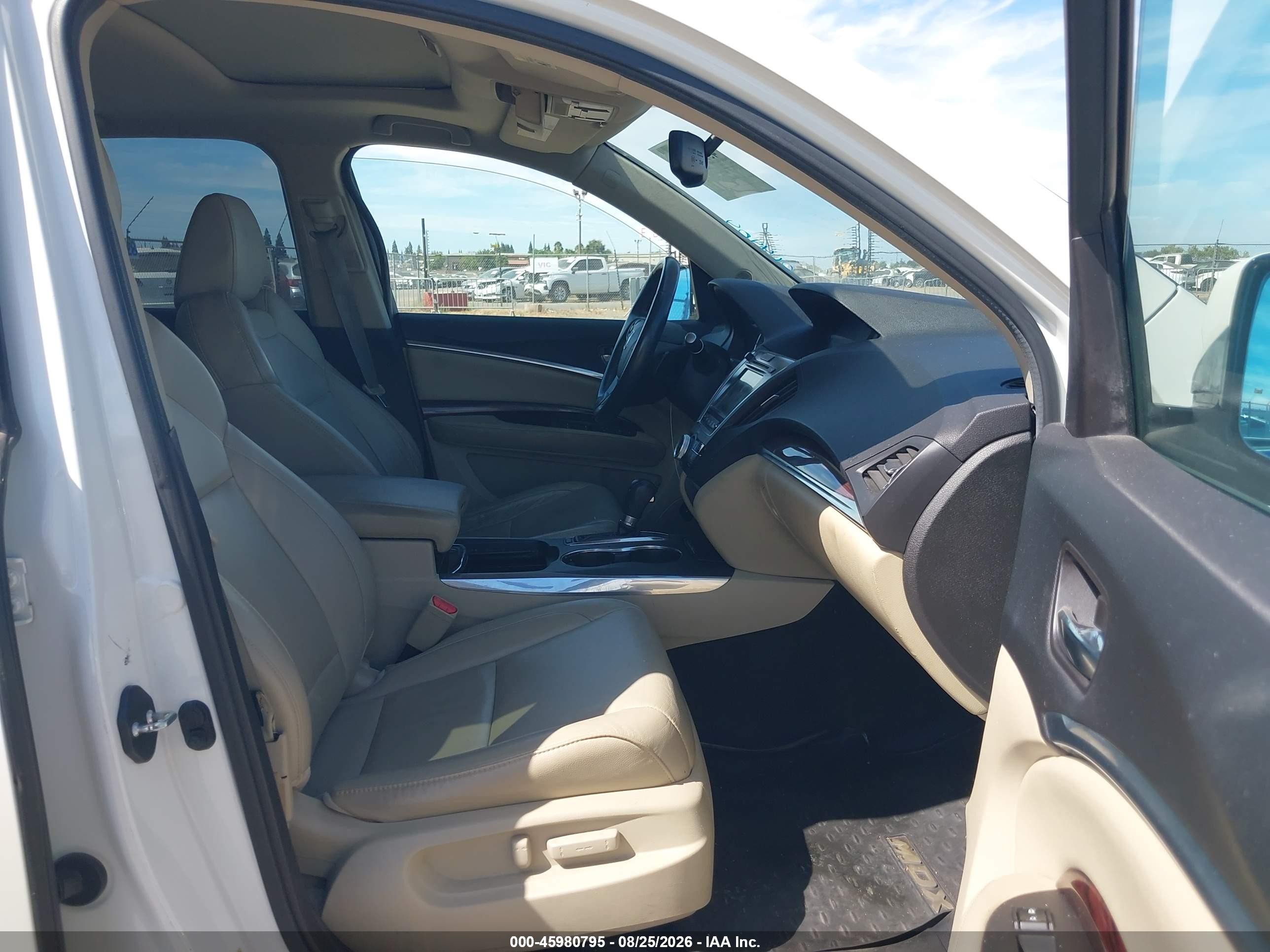 2014 Acura Mdx   White vin: 5FRYD3H27EB014404