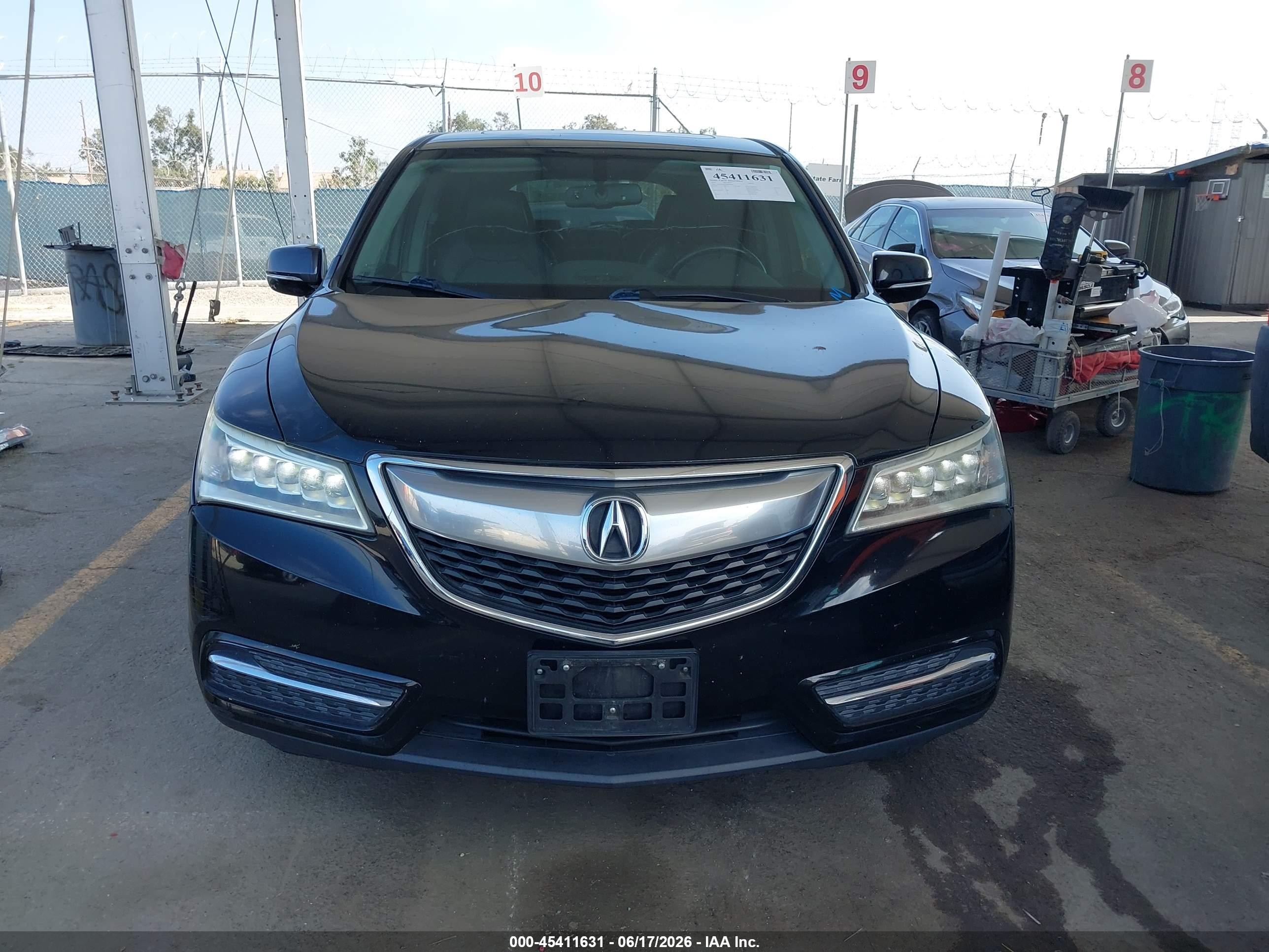 2015 Acura Mdx   Black vin: 5FRYD3H27FB004683