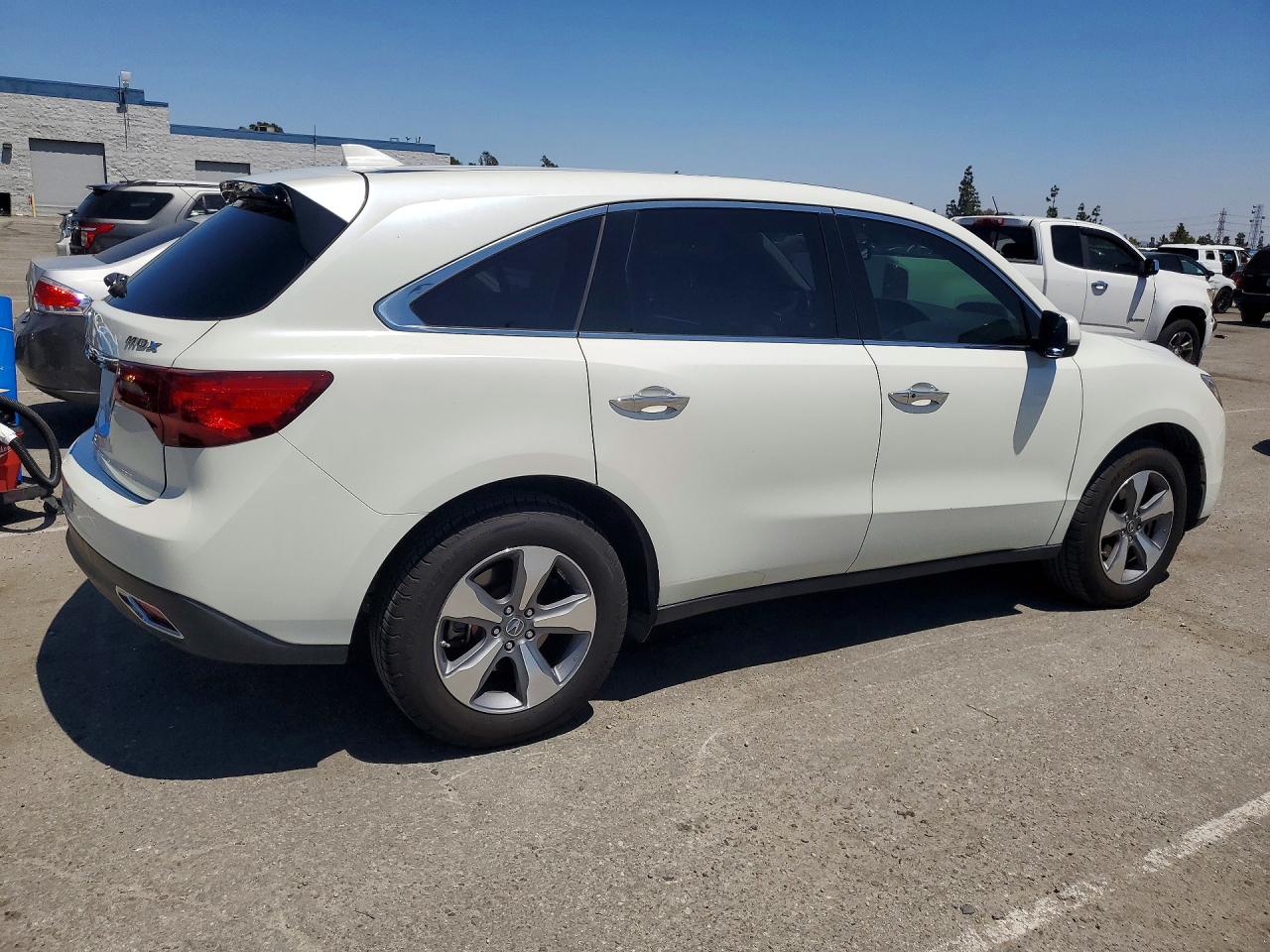 2015 Acura Mdx White vin: 5FRYD3H27FB005235