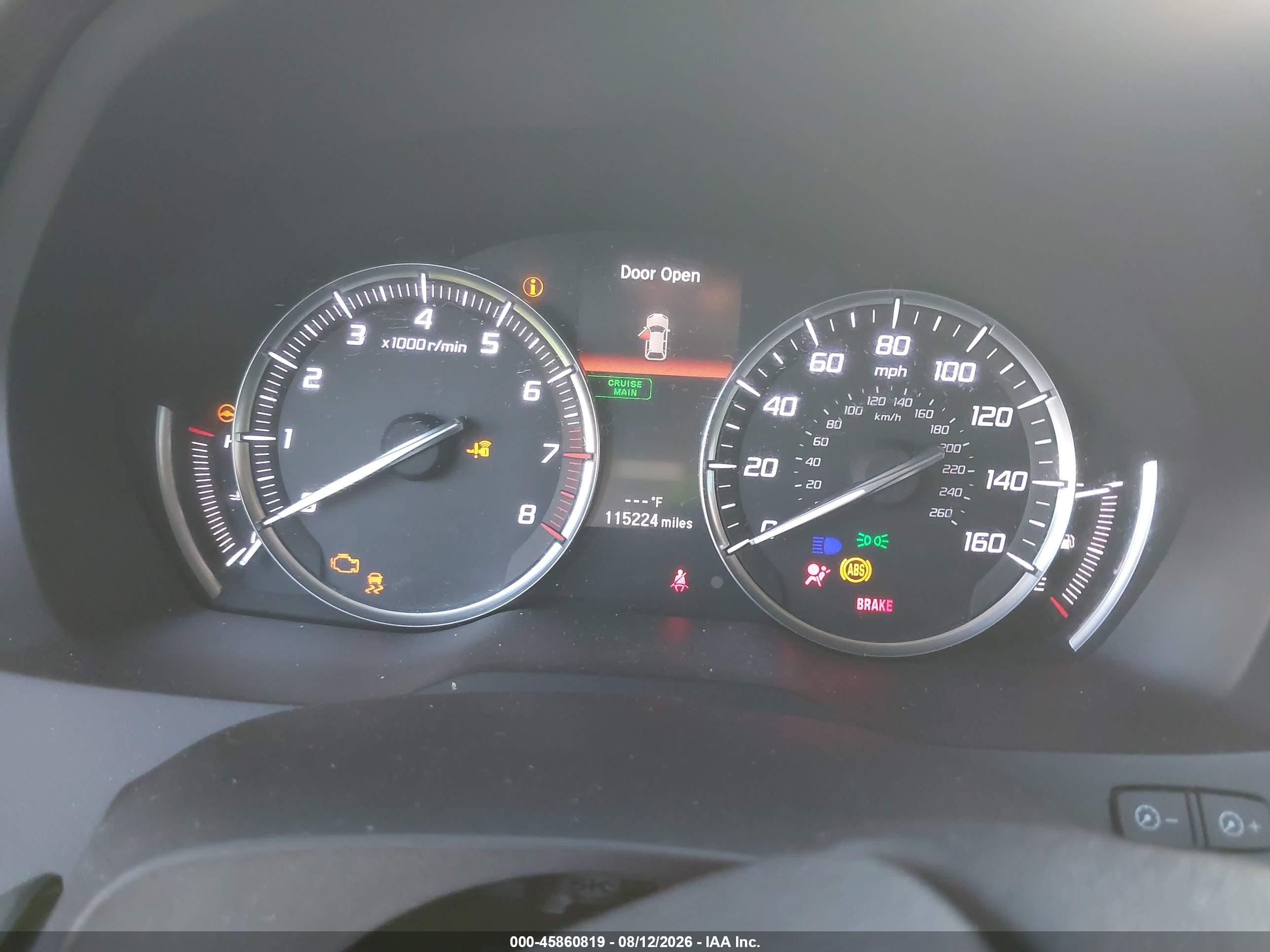2015 Acura Mdx   Серый vin: 5FRYD3H27FB009835