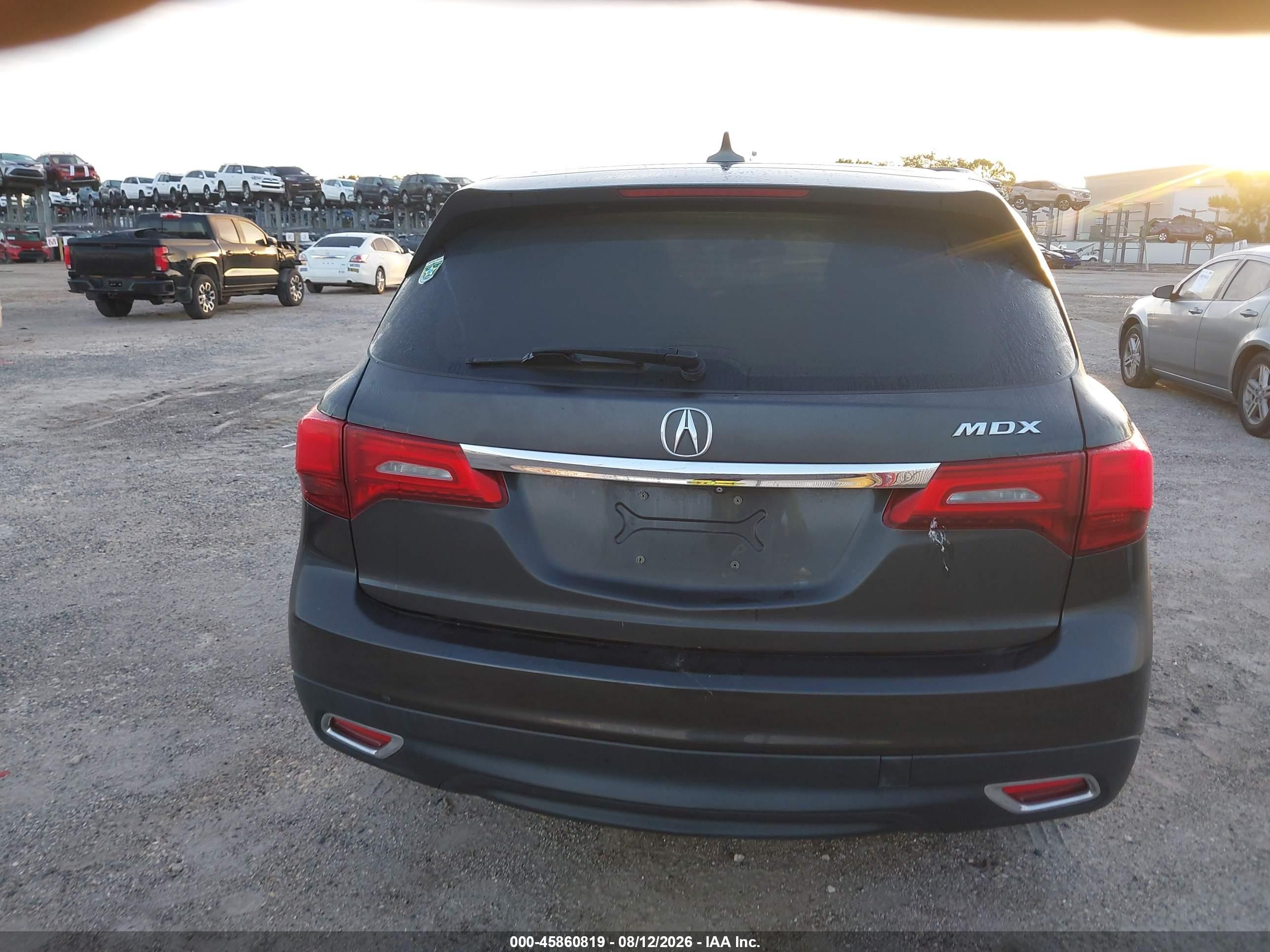 2015 Acura Mdx   Серый vin: 5FRYD3H27FB009835