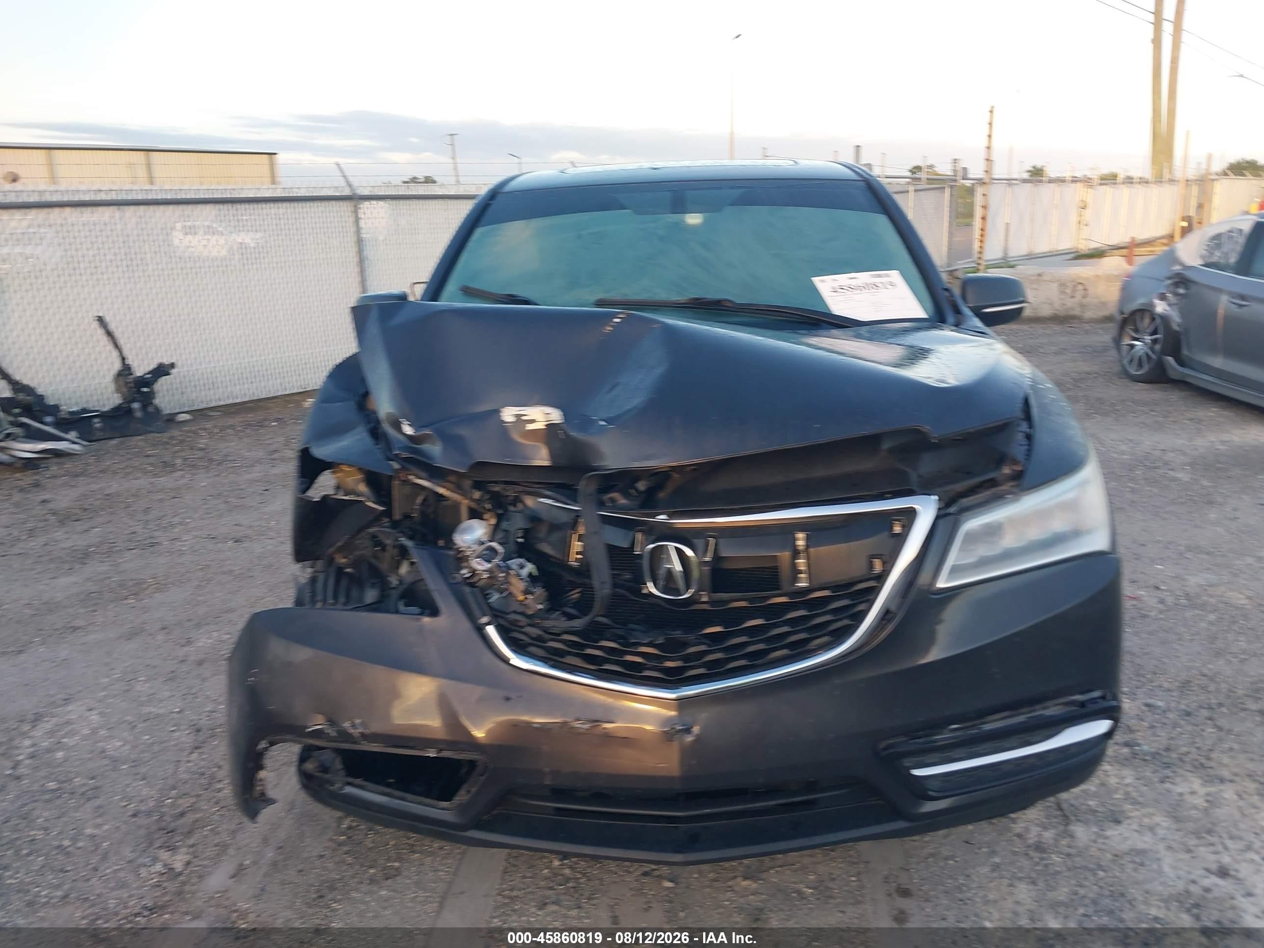 2015 Acura Mdx   Серый vin: 5FRYD3H27FB009835