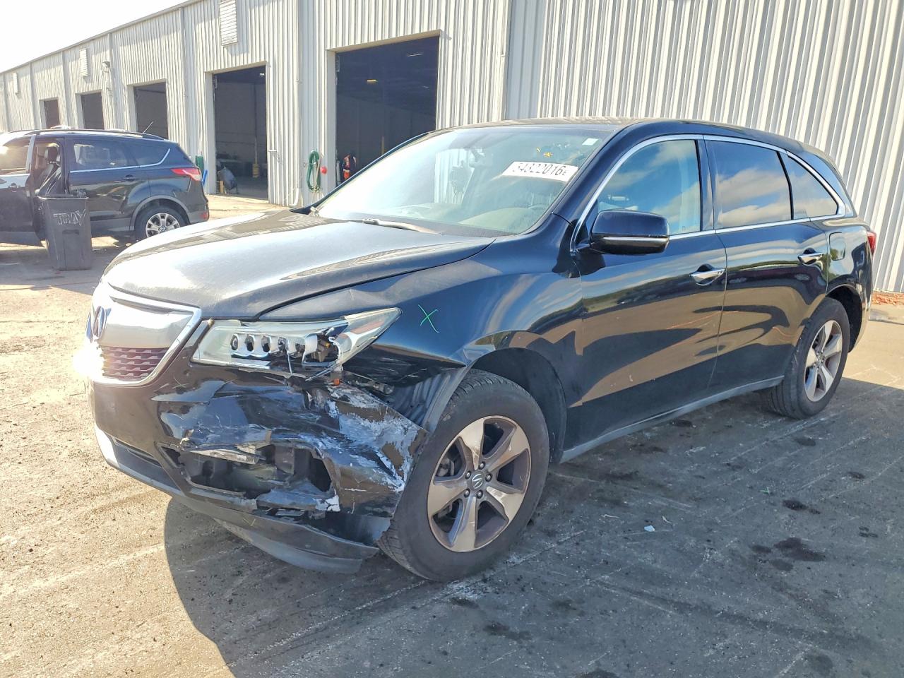 2014 Acura Mdx Black vin: 5FRYD3H28EB006523