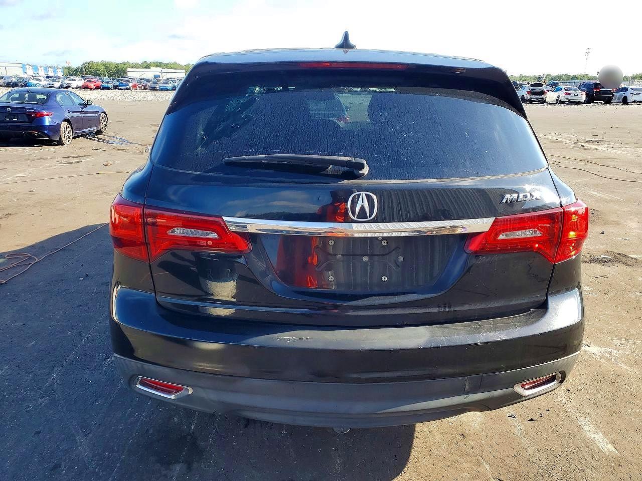 2014 Acura Mdx Black vin: 5FRYD3H28EB006523
