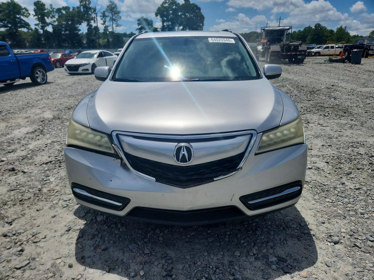 2014 Acura Mdx Silver vin: 5FRYD3H28EB008644