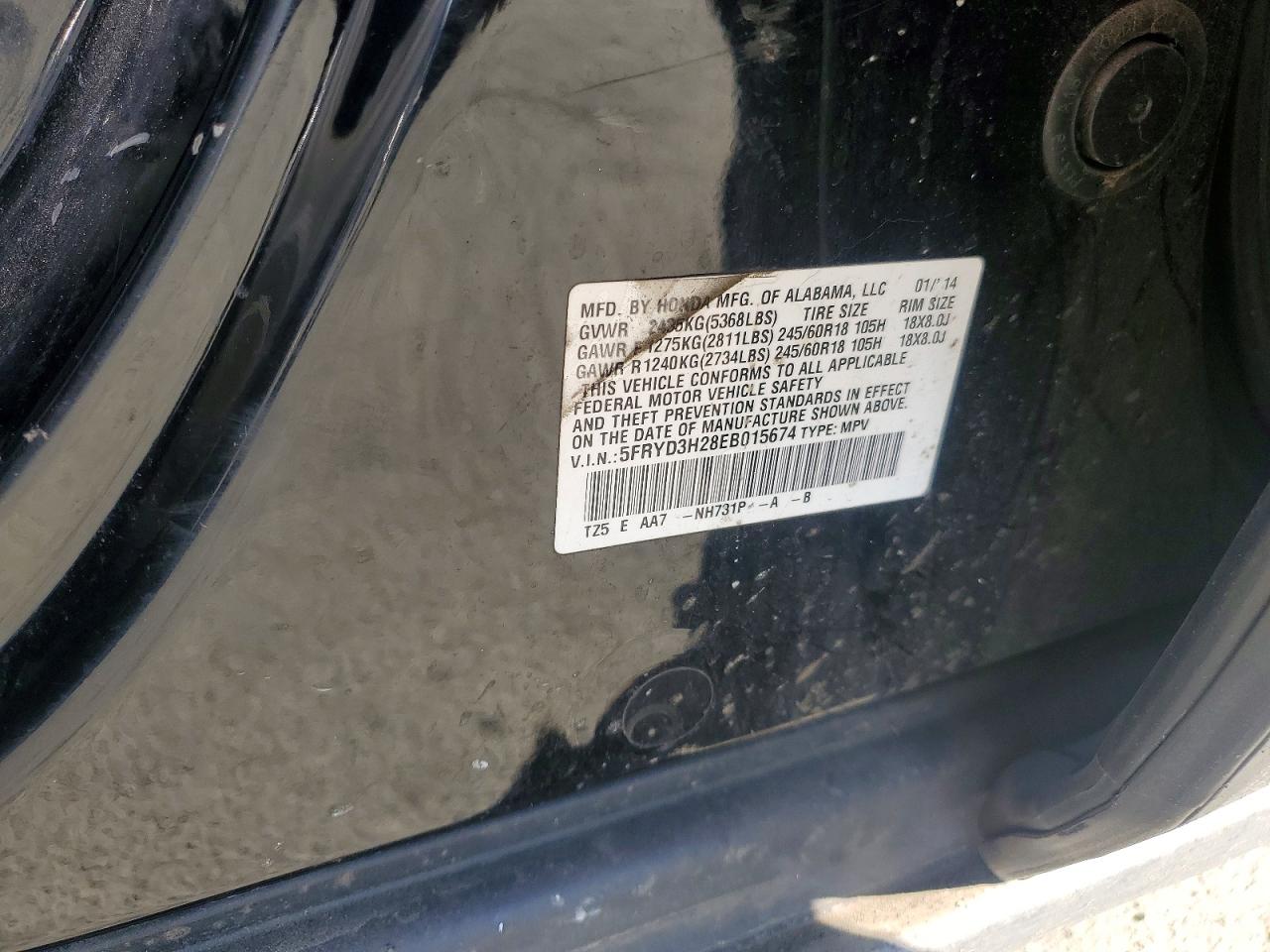 2014 Acura Mdx Black vin: 5FRYD3H28EB015674