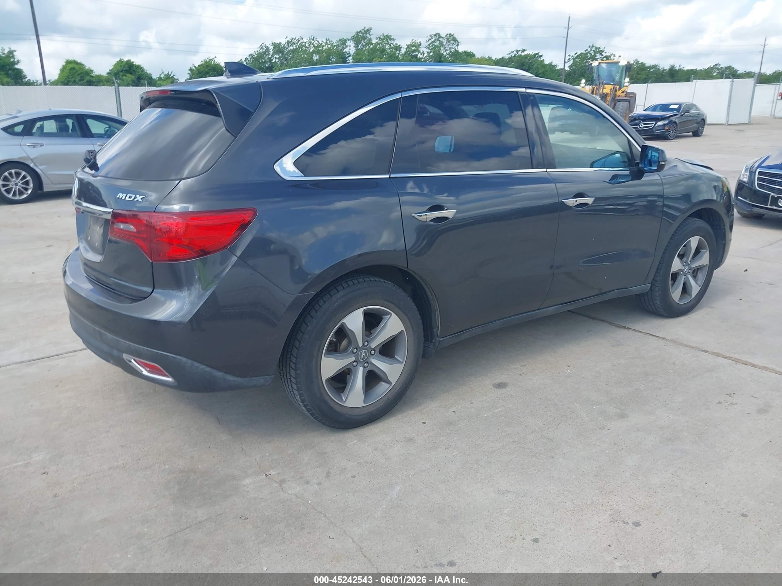 2014 Acura Mdx   Gray vin: 5FRYD3H2XEB006717
