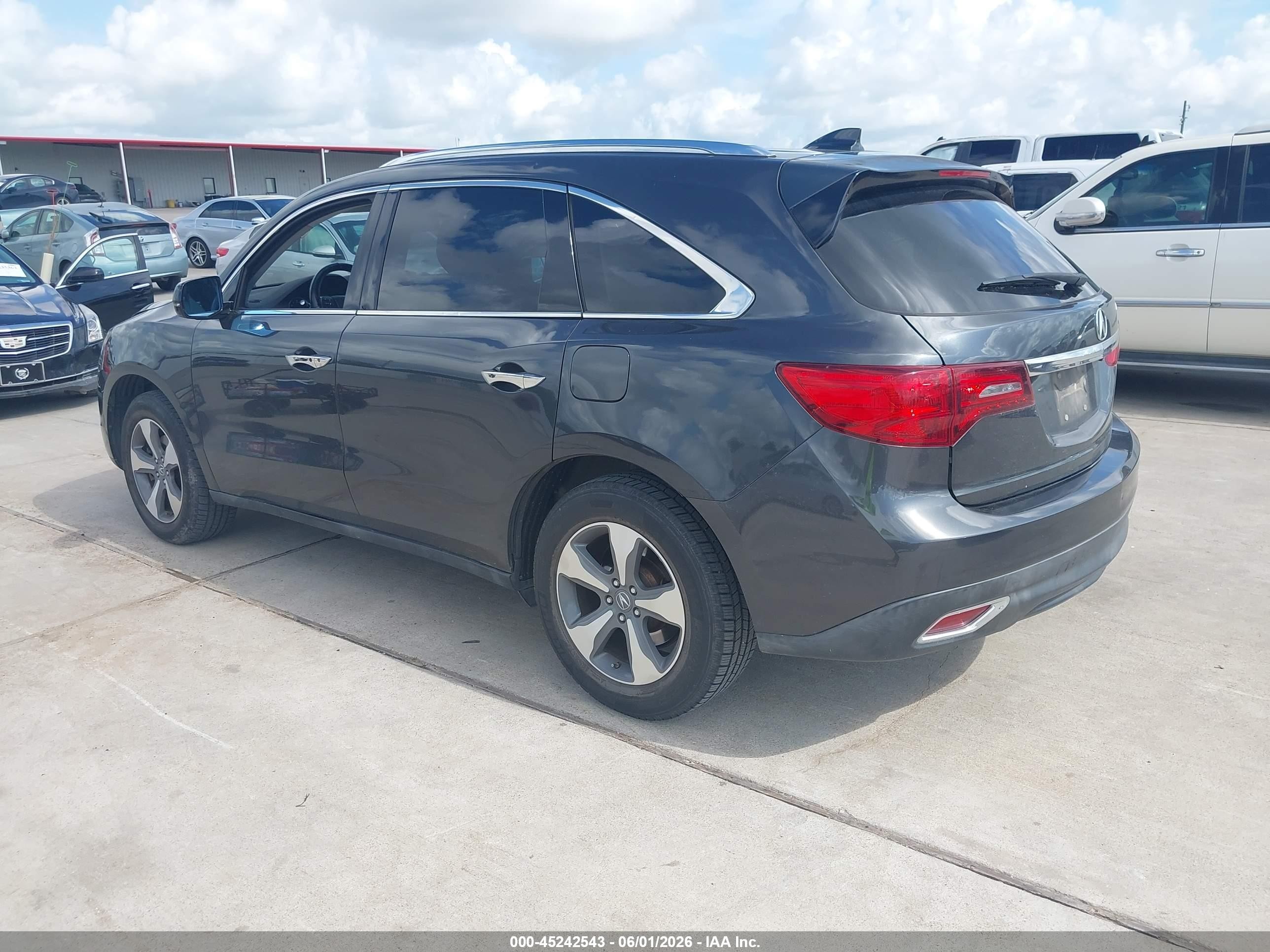 2014 Acura Mdx   Gray vin: 5FRYD3H2XEB006717