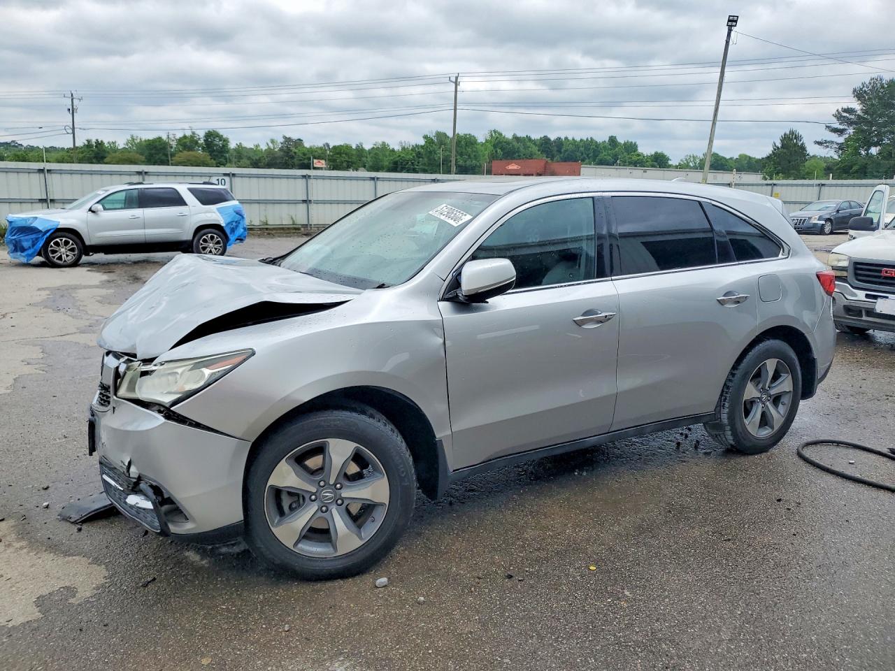 2014 Acura Mdx Silver vin: 5FRYD3H2XEB017684