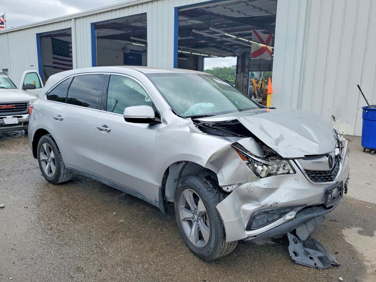 2014 Acura Mdx Серебряный vin: 5FRYD3H2XEB017684
