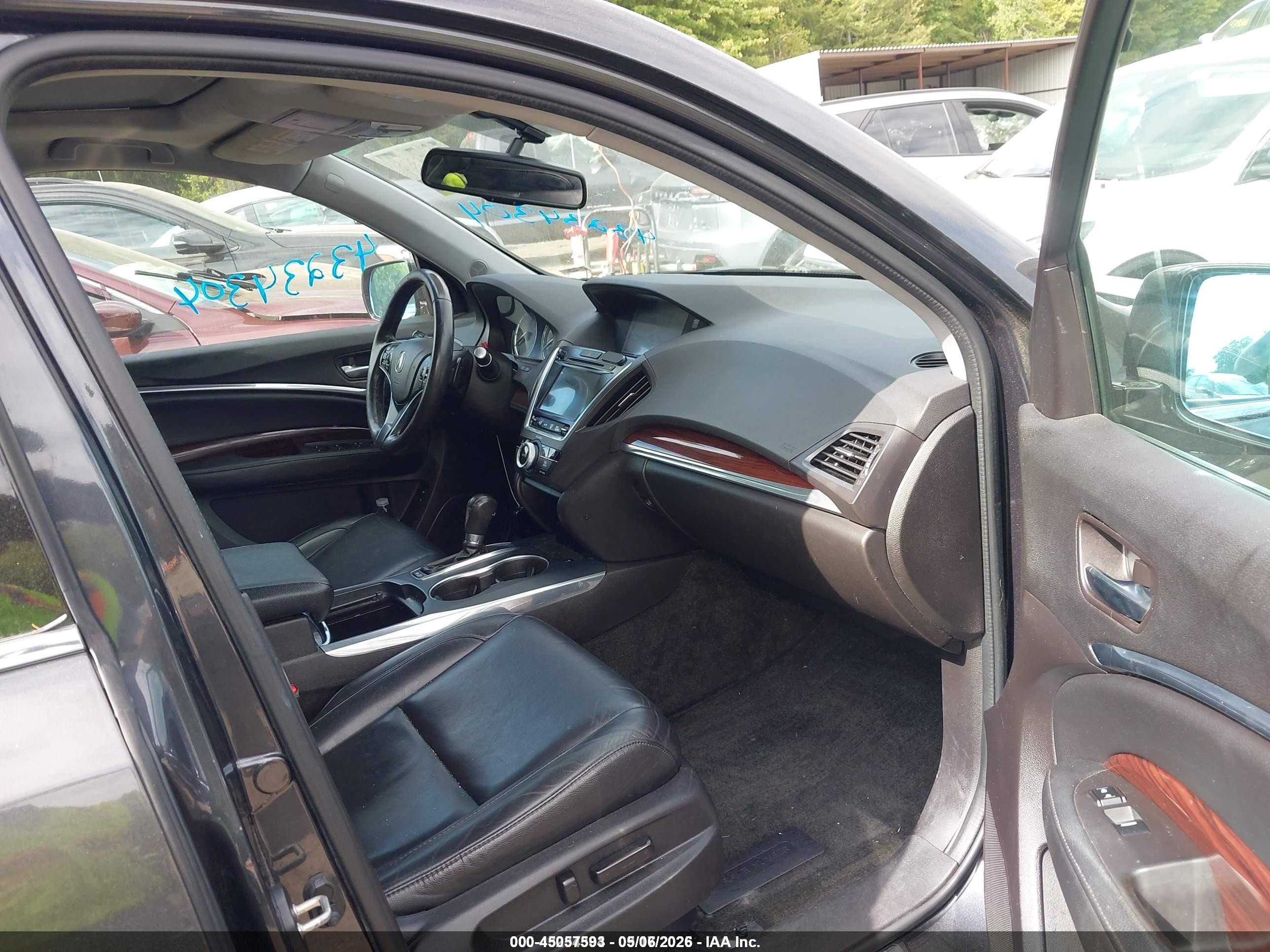 2015 Acura Mdx   Серый vin: 5FRYD3H2XFB010266
