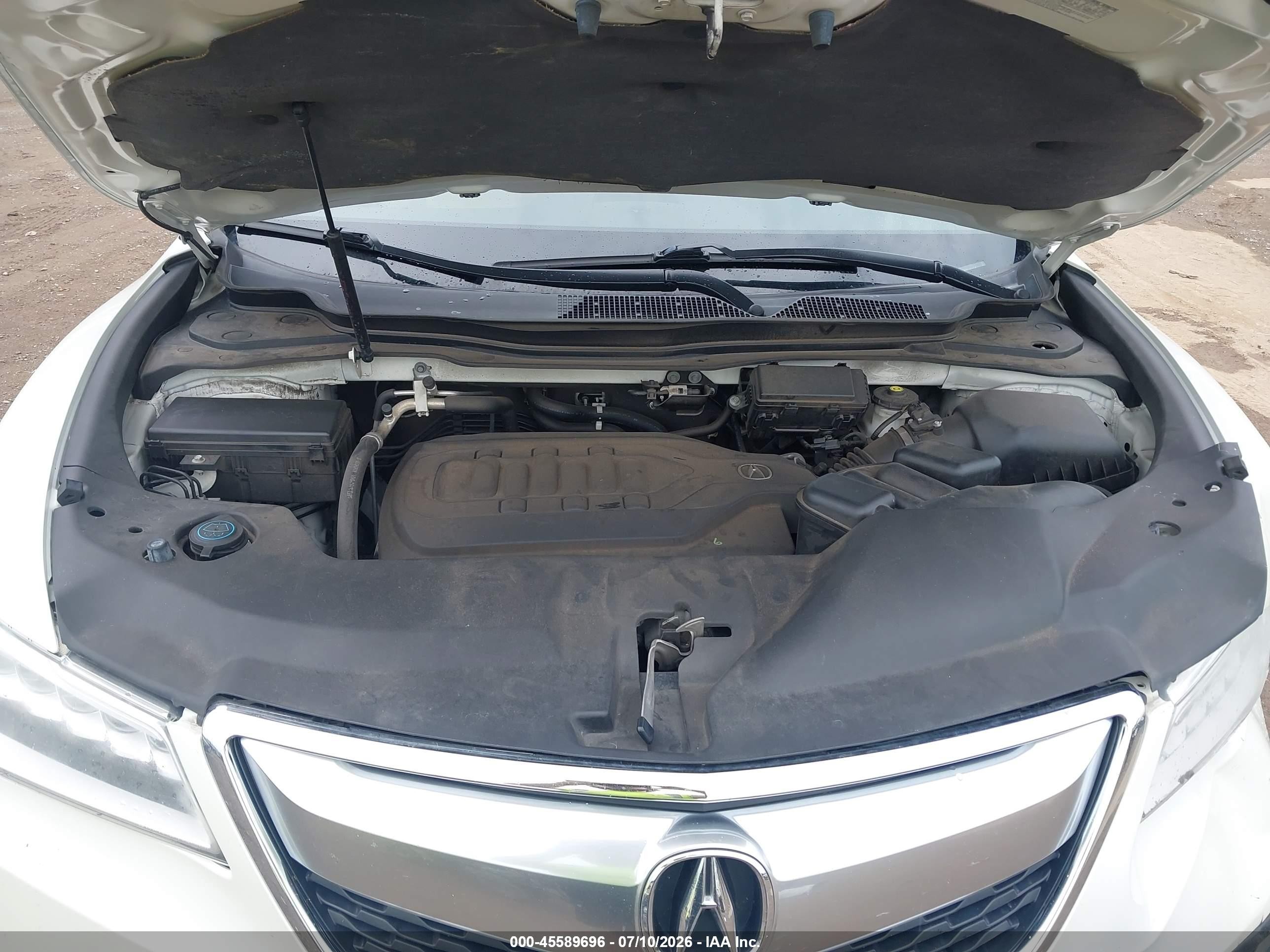 2015 Acura Mdx   White vin: 5FRYD3H2XFB012910