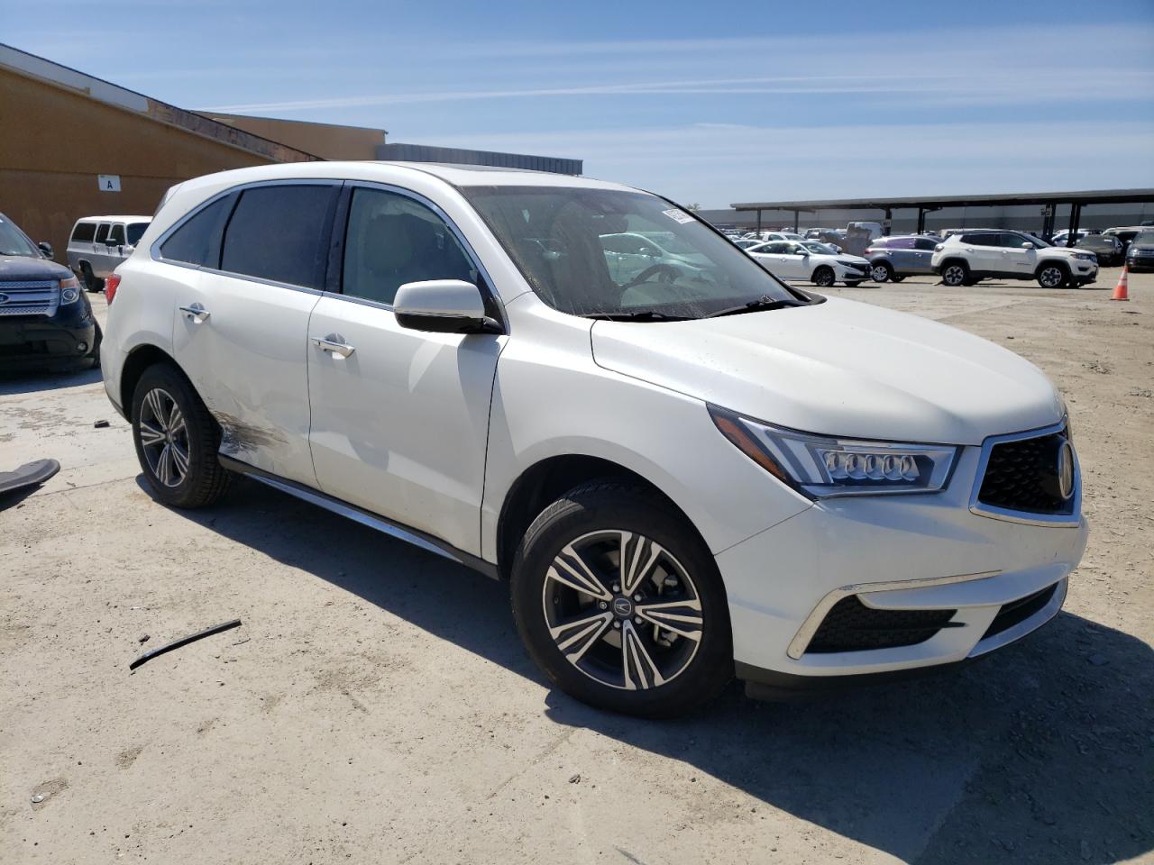 2017 Acura Mdx  White vin: 5FRYD3H33HB007172