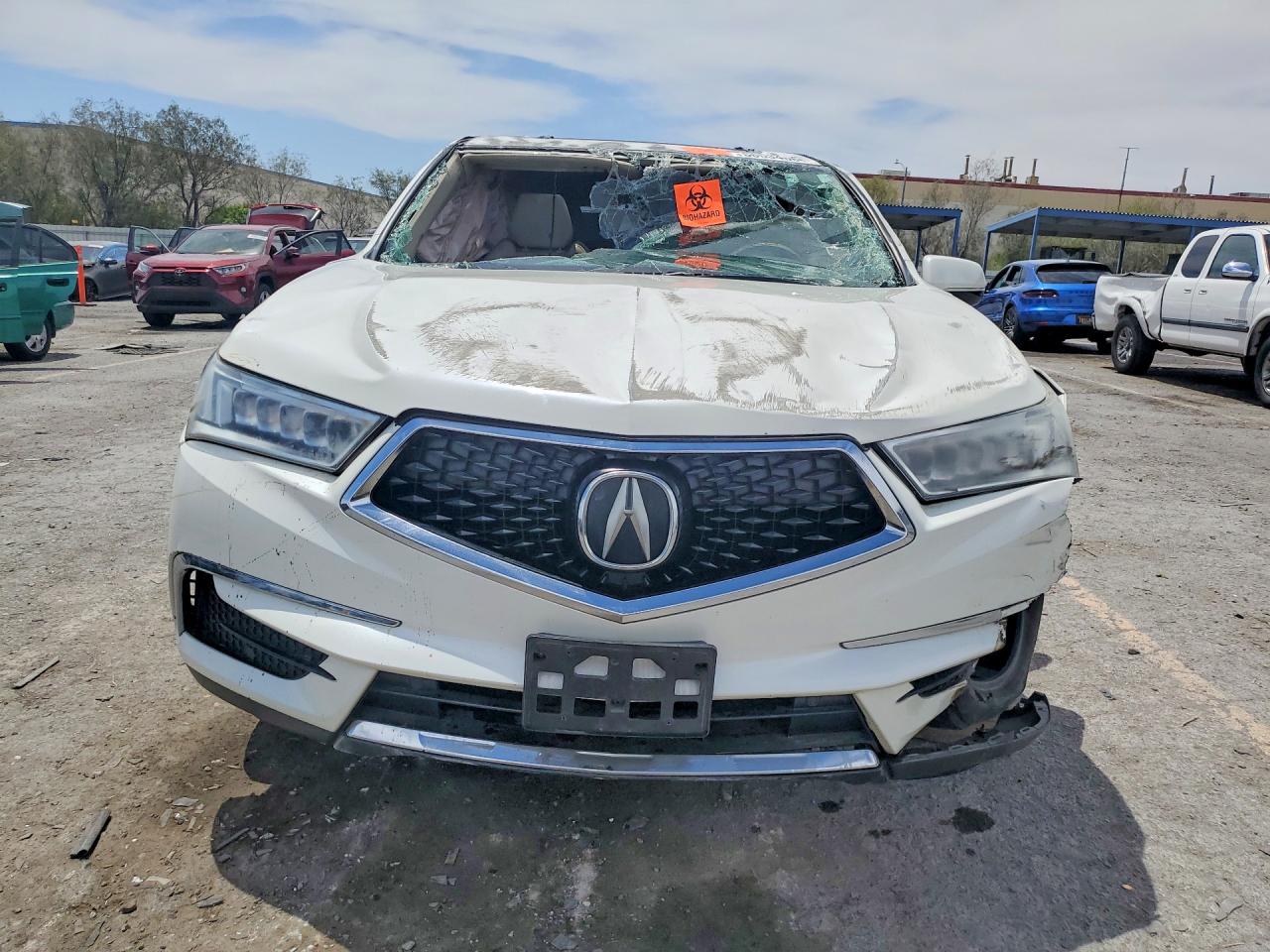 2017 Acura Mdx White vin: 5FRYD3H33HB007172