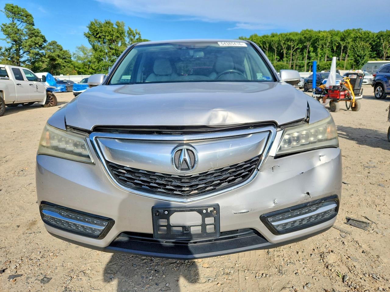 2014 Acura Mdx Technology Silver vin: 5FRYD3H40EB004783