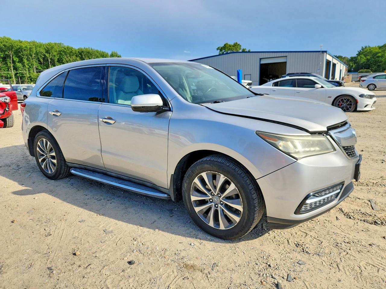 2014 Acura Mdx Technology Silver vin: 5FRYD3H40EB004783