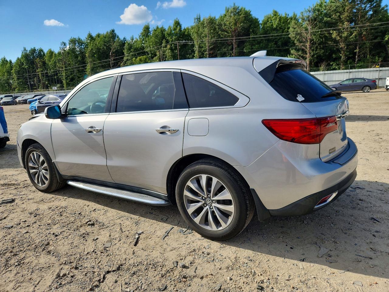 2014 Acura Mdx Technology Silver vin: 5FRYD3H40EB004783